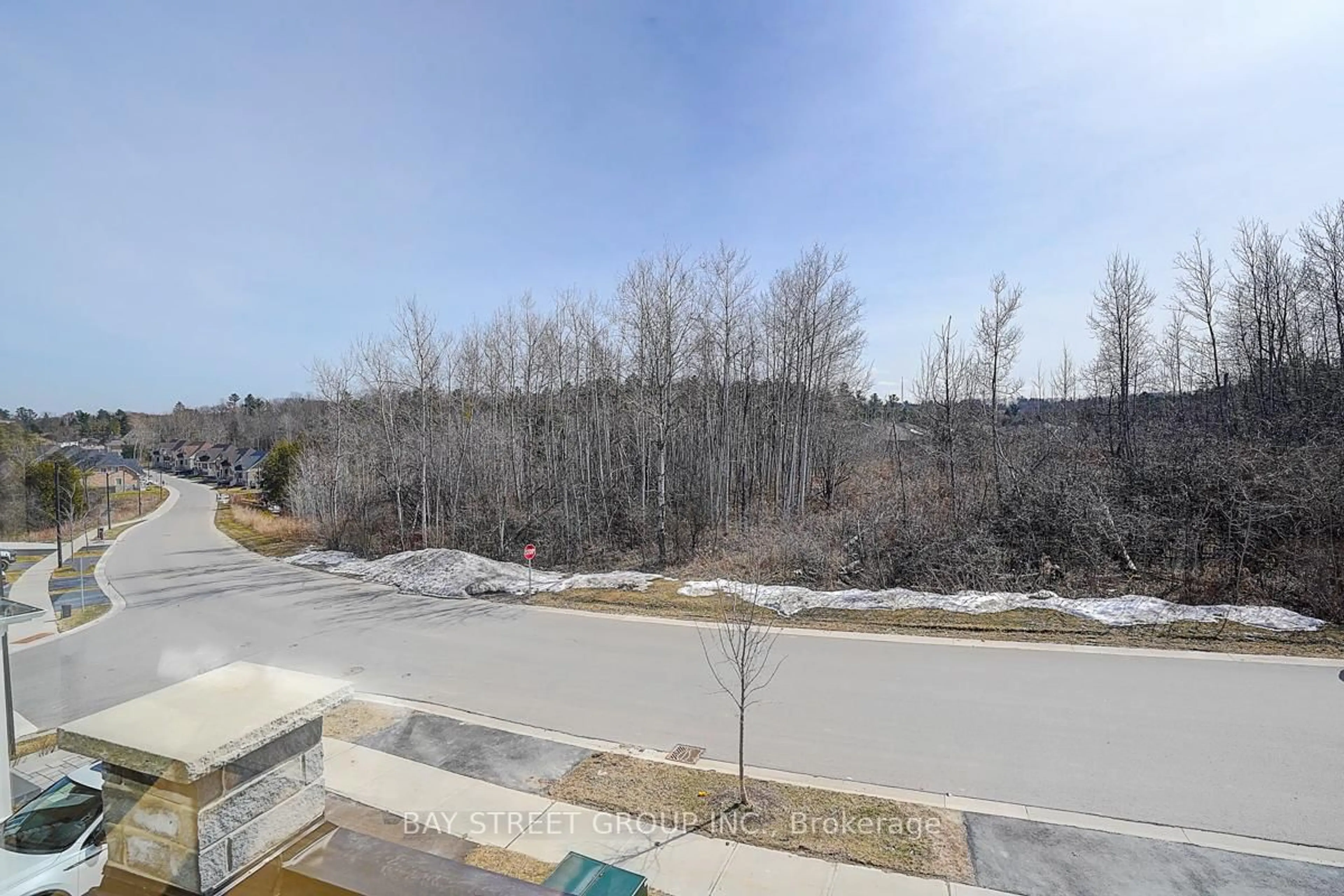 A pic from outside/outdoor area/front of a property/back of a property/a pic from drone, forest/trees view for 100 Woodhaven Ave, Aurora Ontario L4G 3Y2