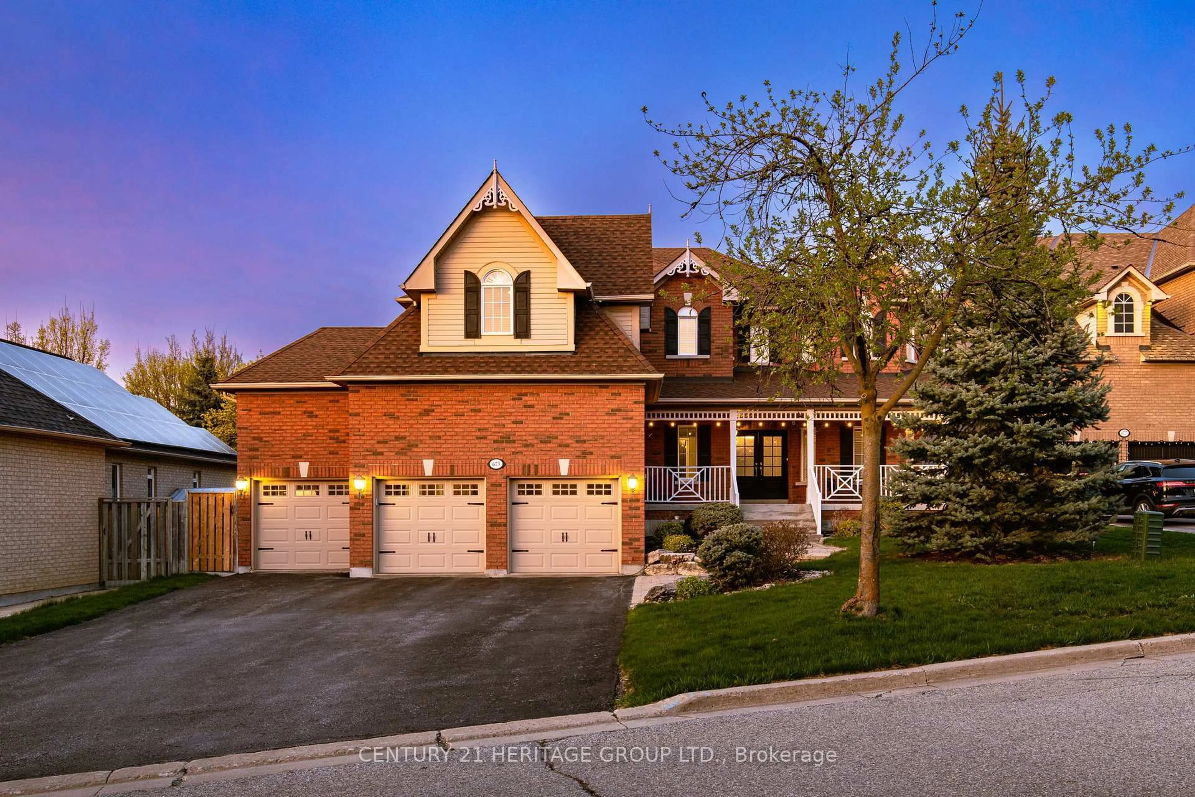 Home with brick exterior material, street for 673 Chaleur Pl, Newmarket Ontario L3X 1L6
