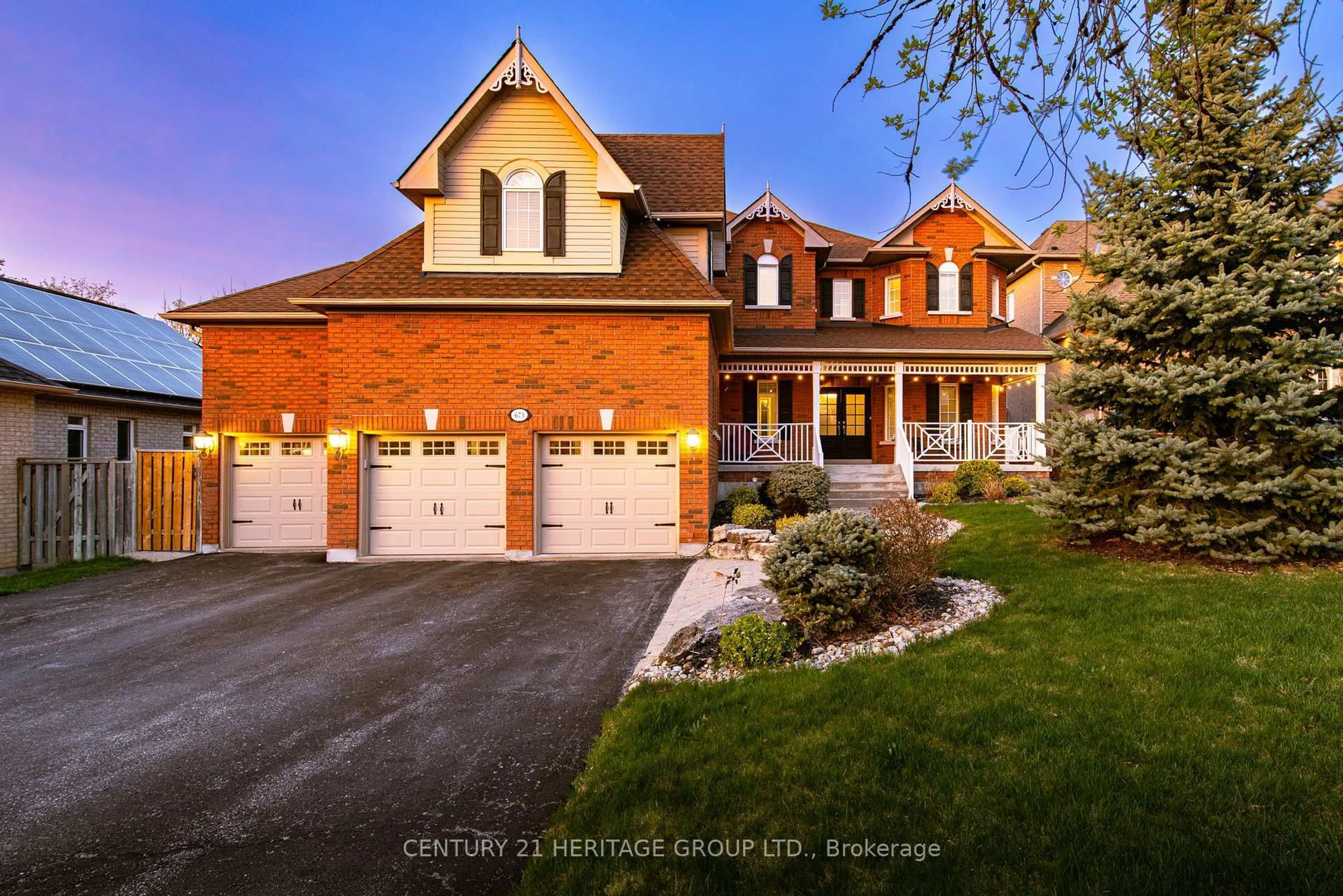 Home with brick exterior material, street for 673 Chaleur Pl, Newmarket Ontario L3X 1L6