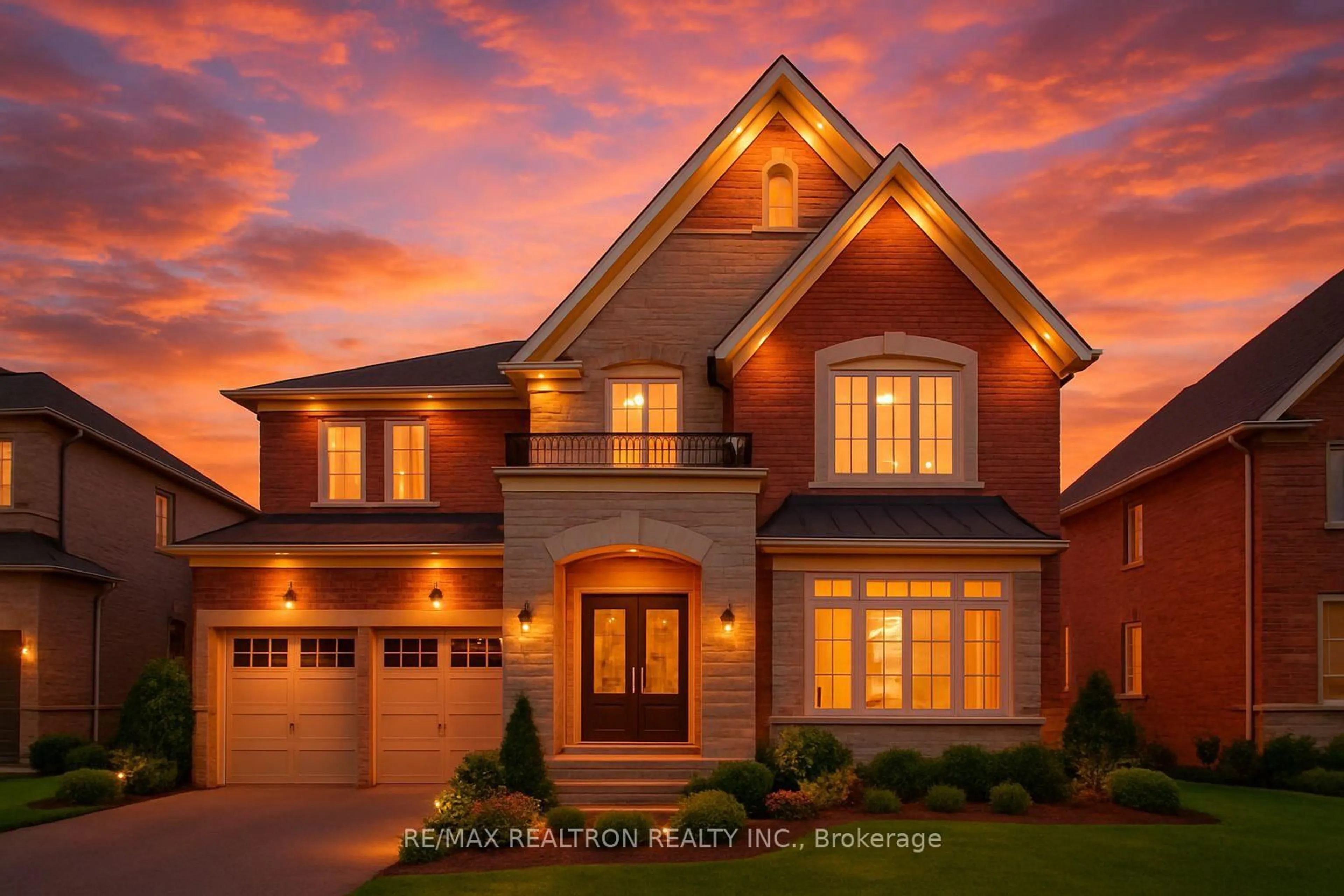 Home with brick exterior material, street for 307 Reg Harrison Tr, Newmarket Ontario L3X 0M2