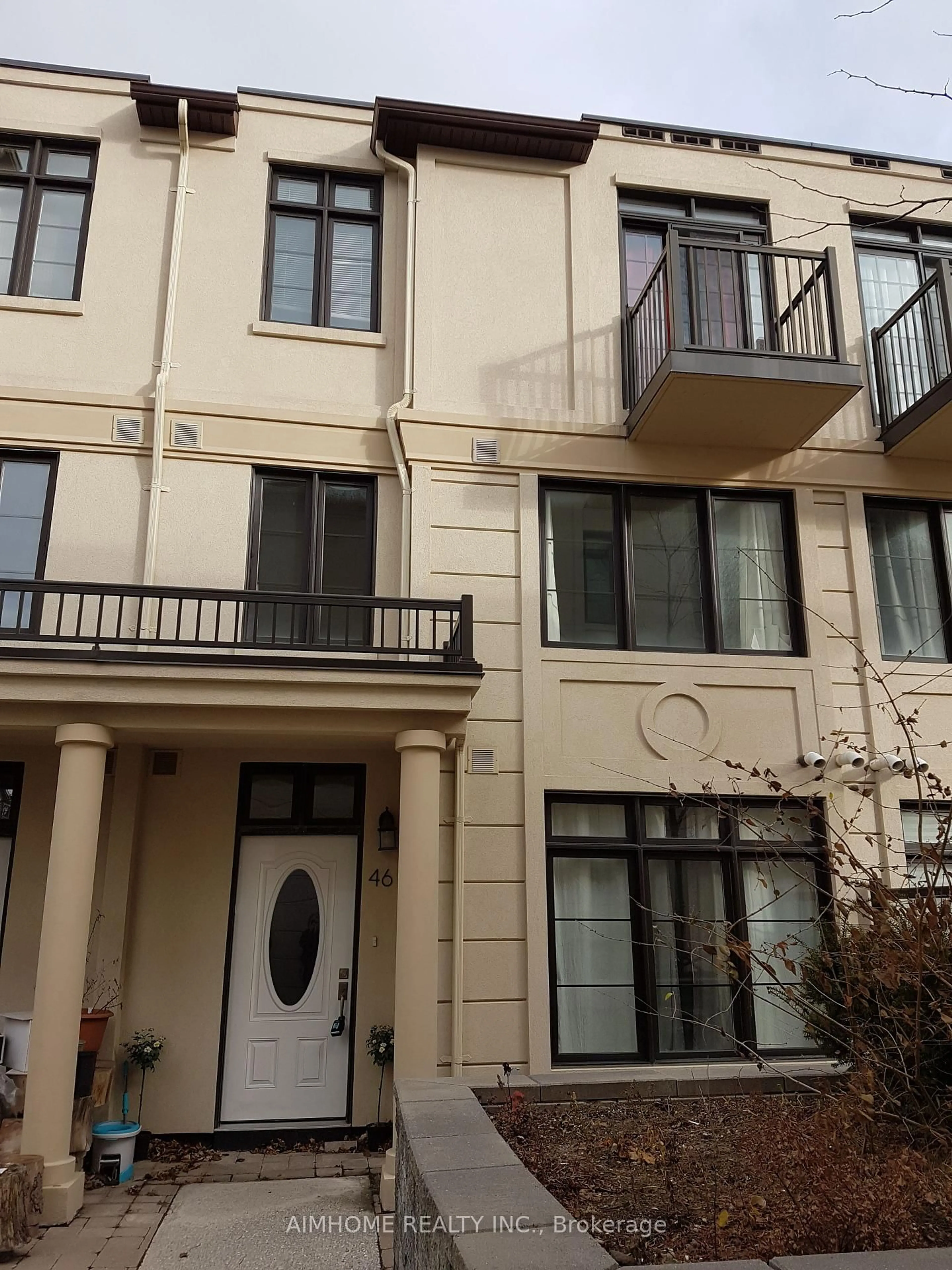 Balcony in the apartment, building for 7 Brighton Pl #46, Vaughan Ontario L4J 0H1