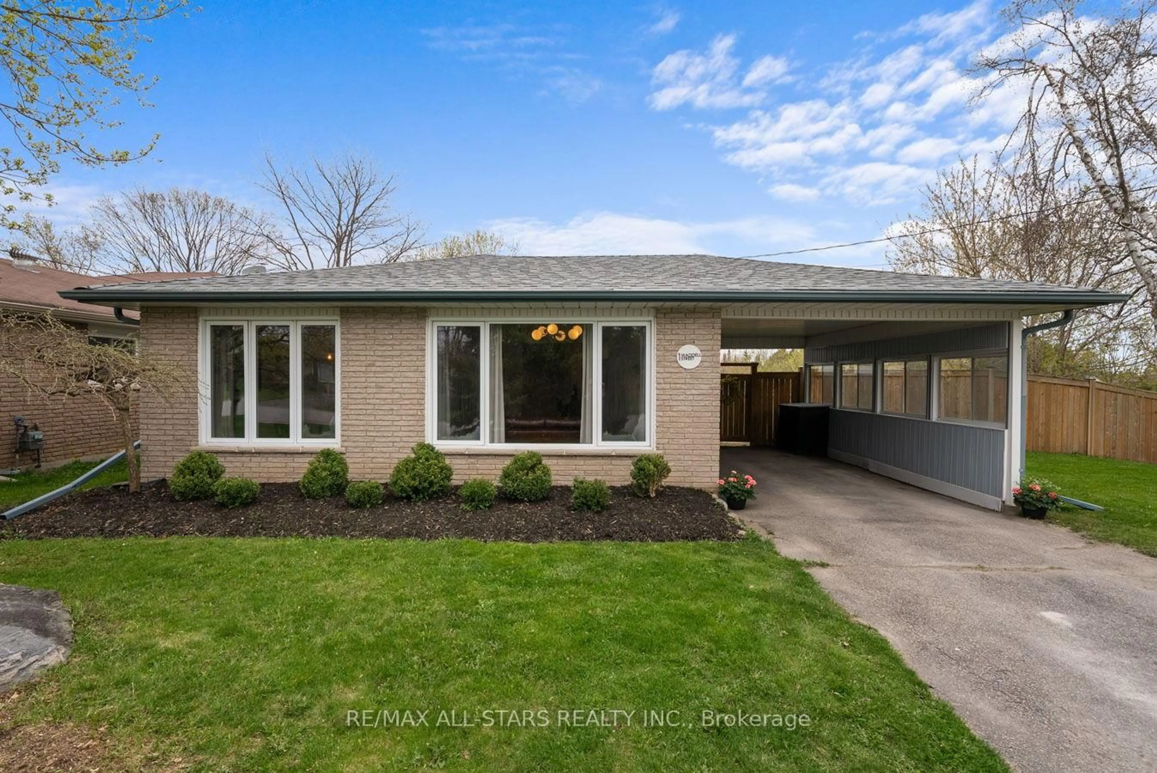 Home with vinyl exterior material, street for 1 Waddell St, Brock Ontario L0C 1H0