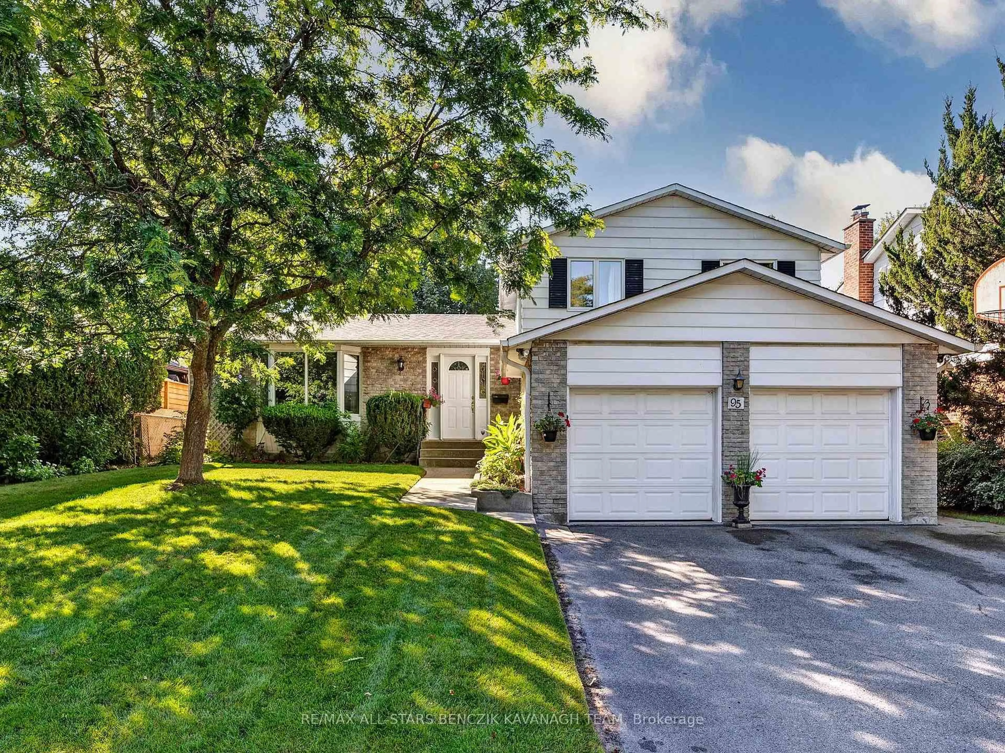 Home with vinyl exterior material, street for 95 Ramona Blvd, Markham Ontario L3P 2K5