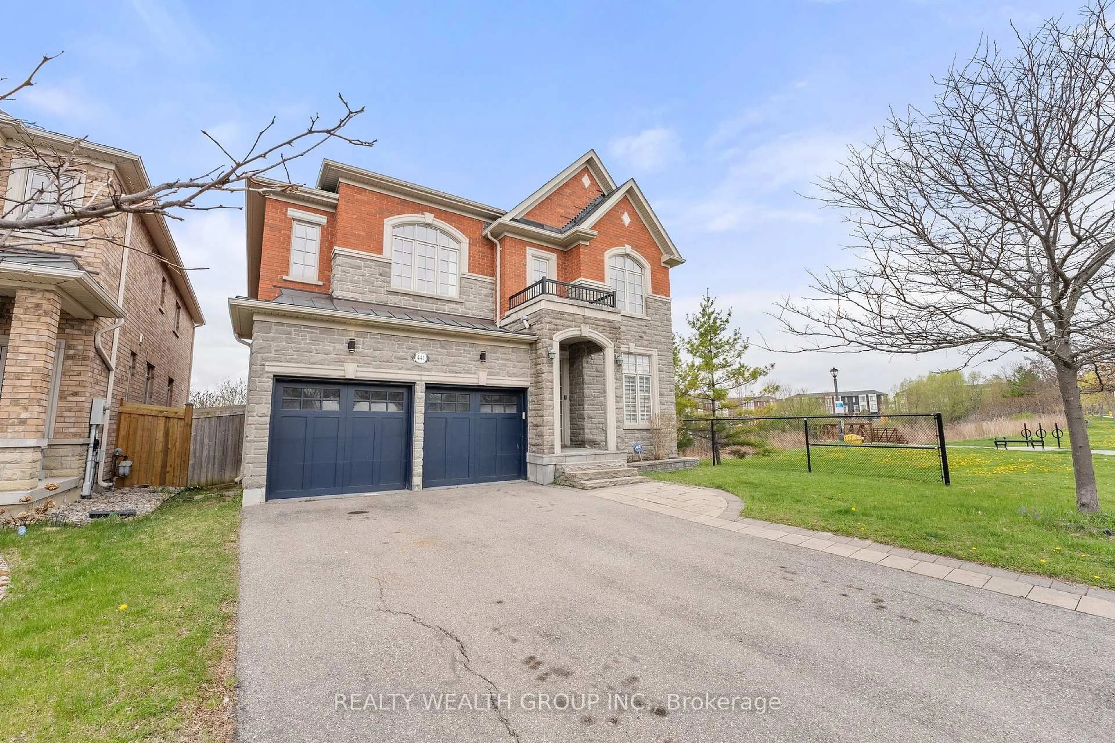 Home with brick exterior material, street for 441 Marc Santi Blvd, Vaughan Ontario L6A 4C9