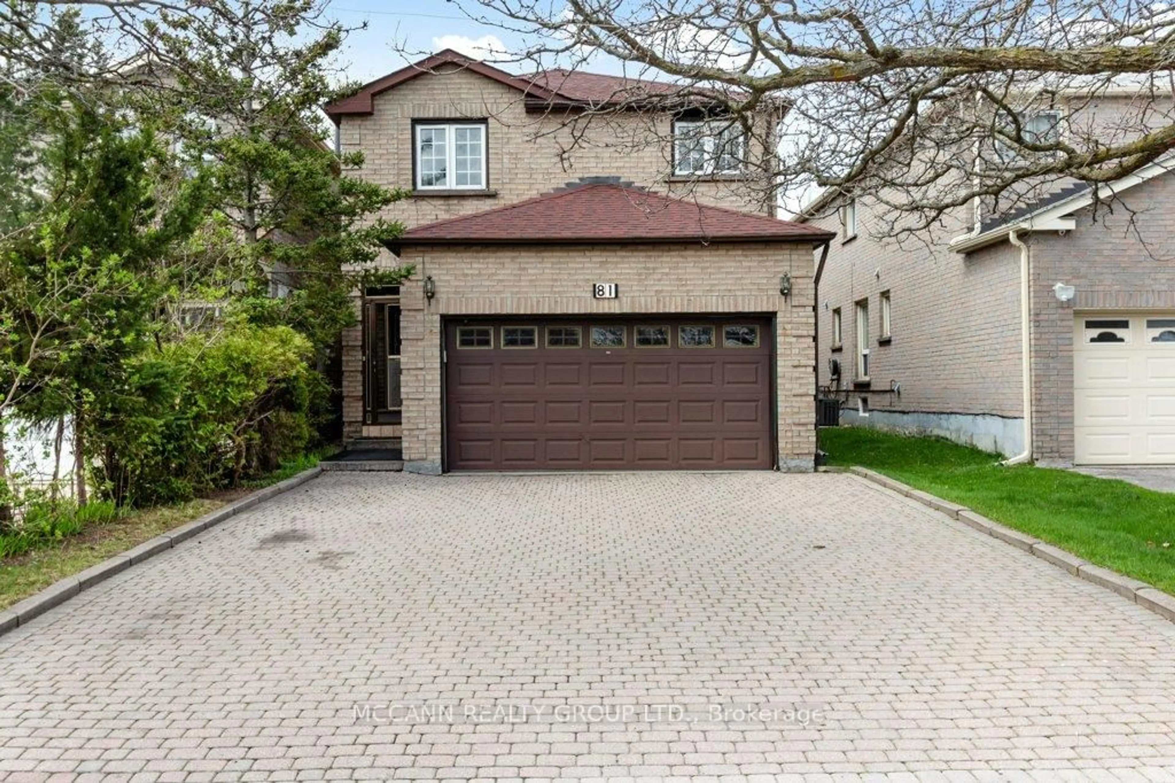 Home with brick exterior material, street for 81 Stirling Cres, Markham Ontario L3R 7J8