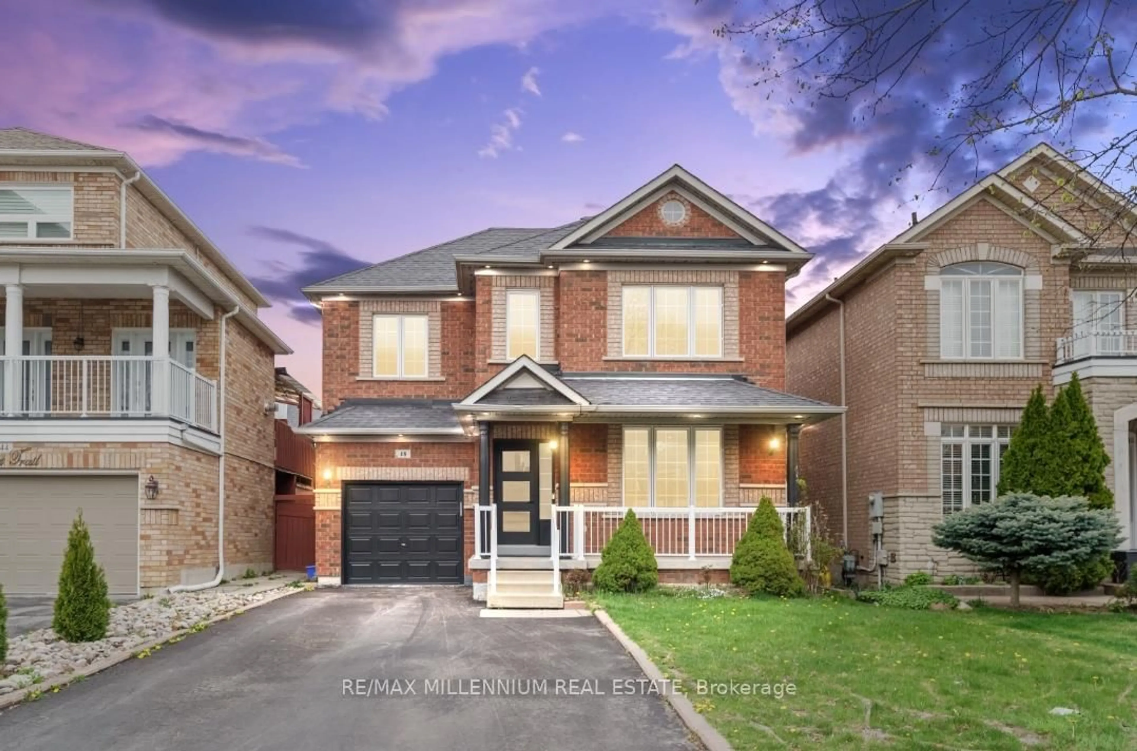 Home with brick exterior material, street for 48 Thicket Tr, Vaughan Ontario L4H 1Y1