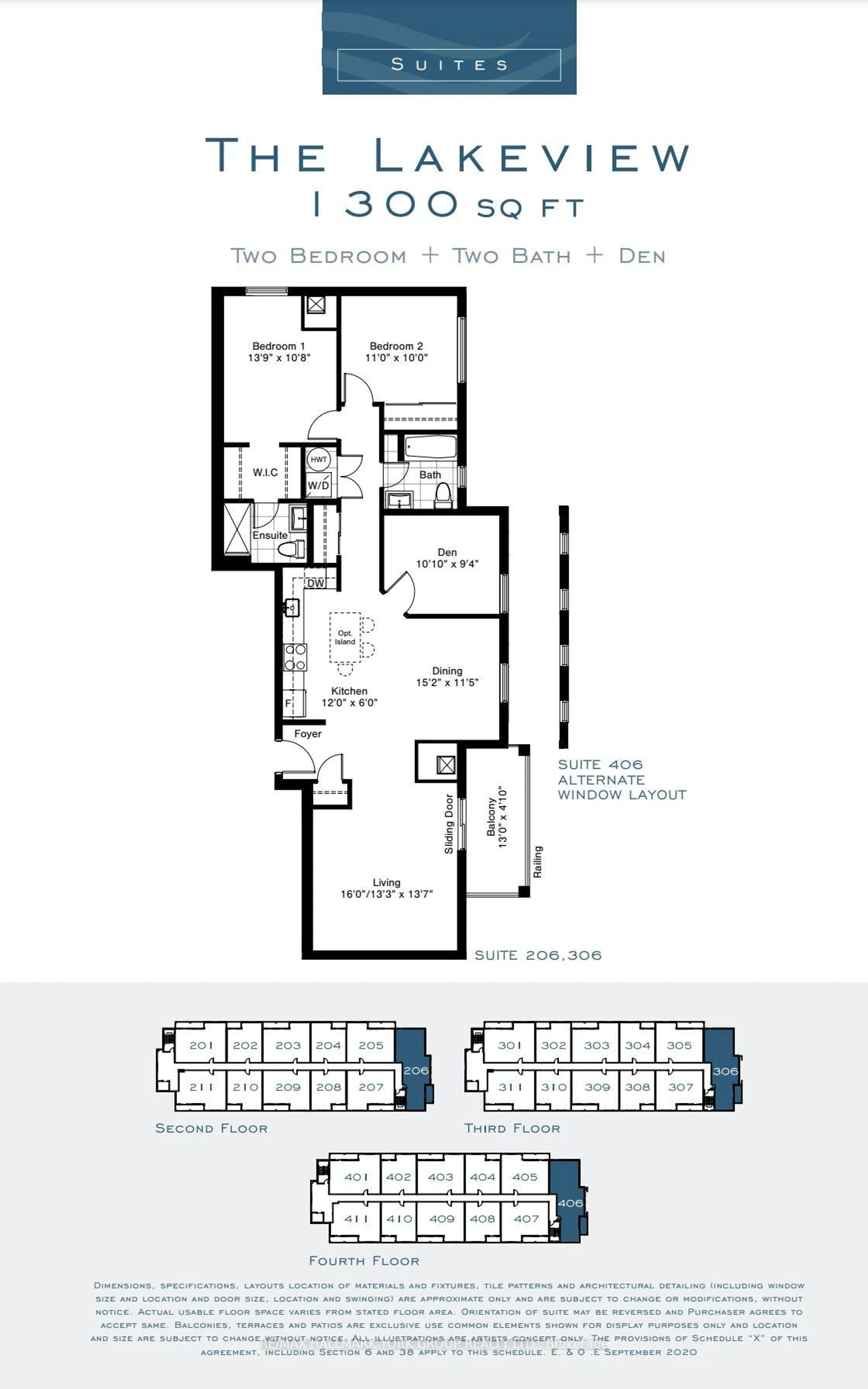 Floor plan for 110 Grew Blvd #306, Georgina Ontario L0E 1L0