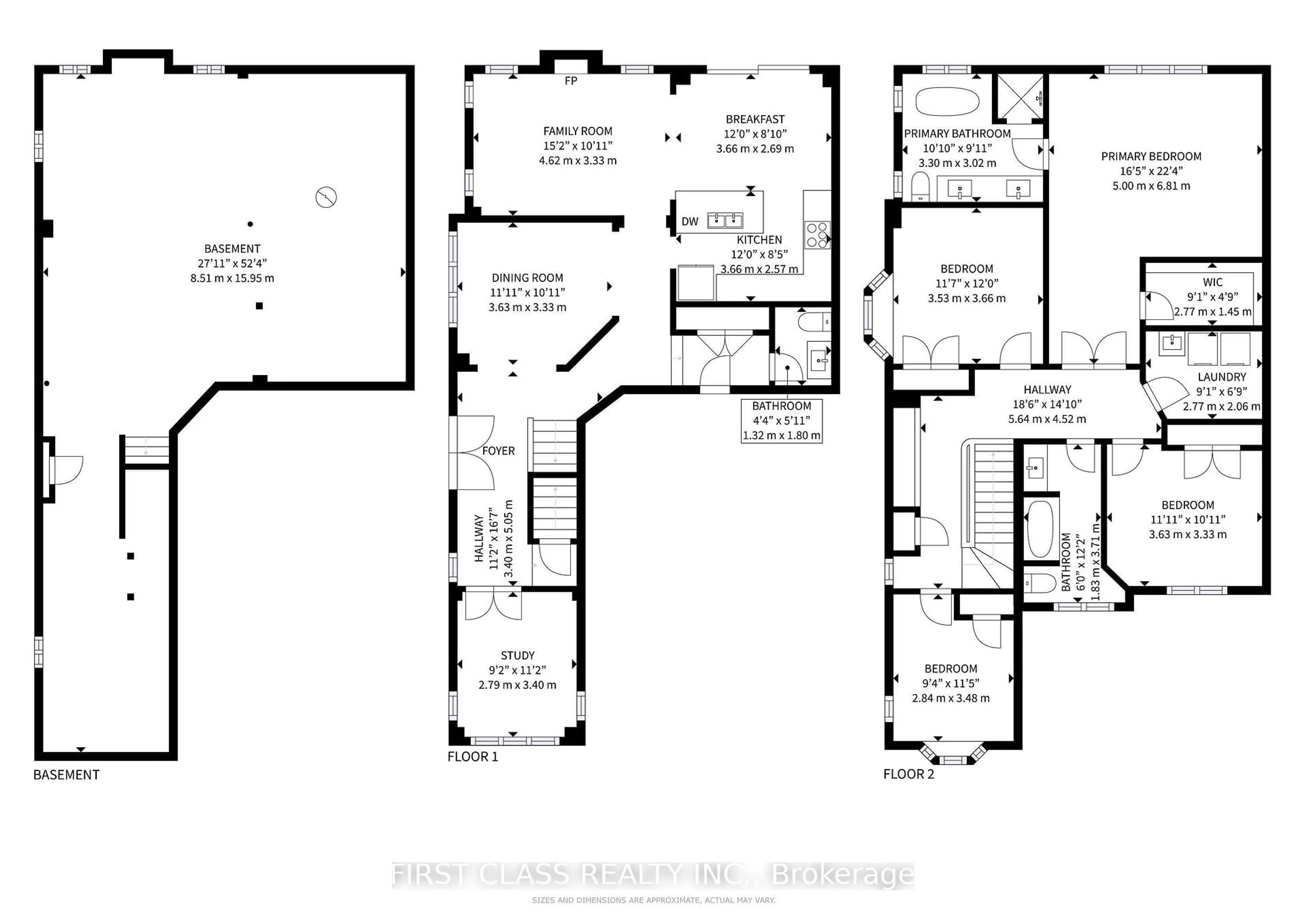 Floor plan for 135 Carriage Shop Bend, East Gwillimbury Ontario L9N 0Y2