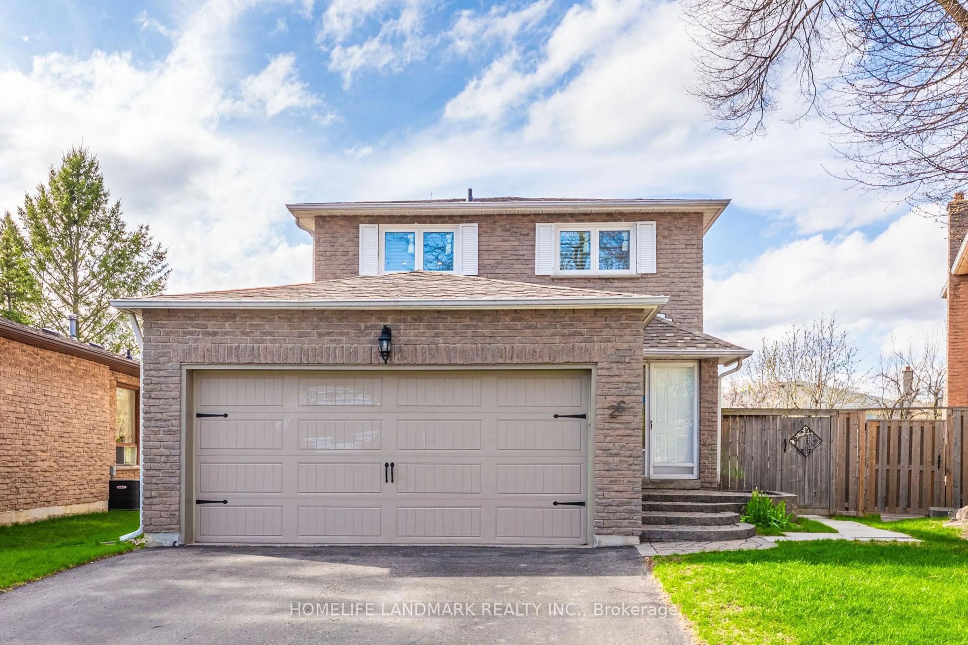 Home with brick exterior material, street for 26 Mercer Cres, Markham Ontario L3P 4K3