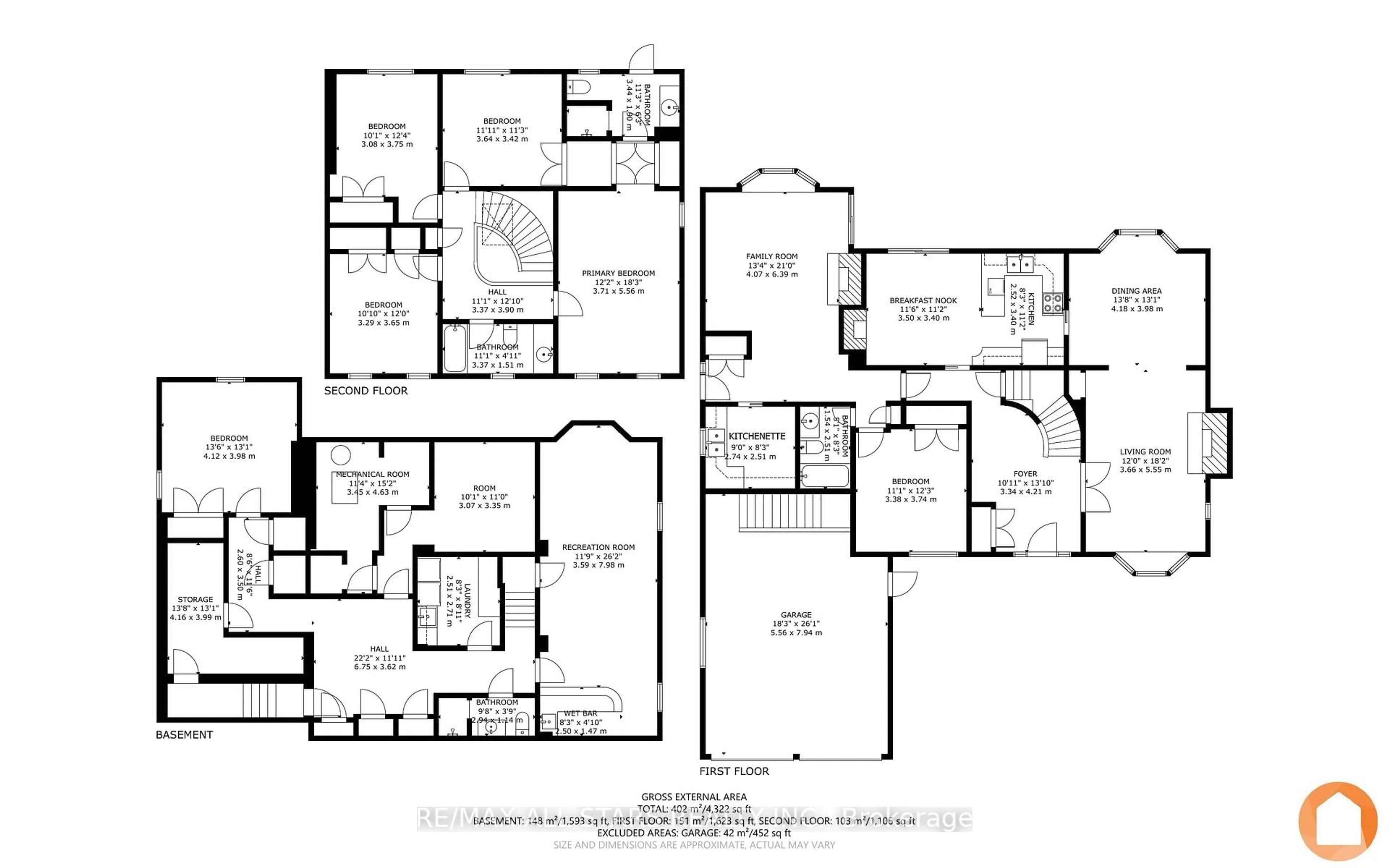 Floor plan for 145 Pemberton Rd, Richmond Hill Ontario L4C 3T6