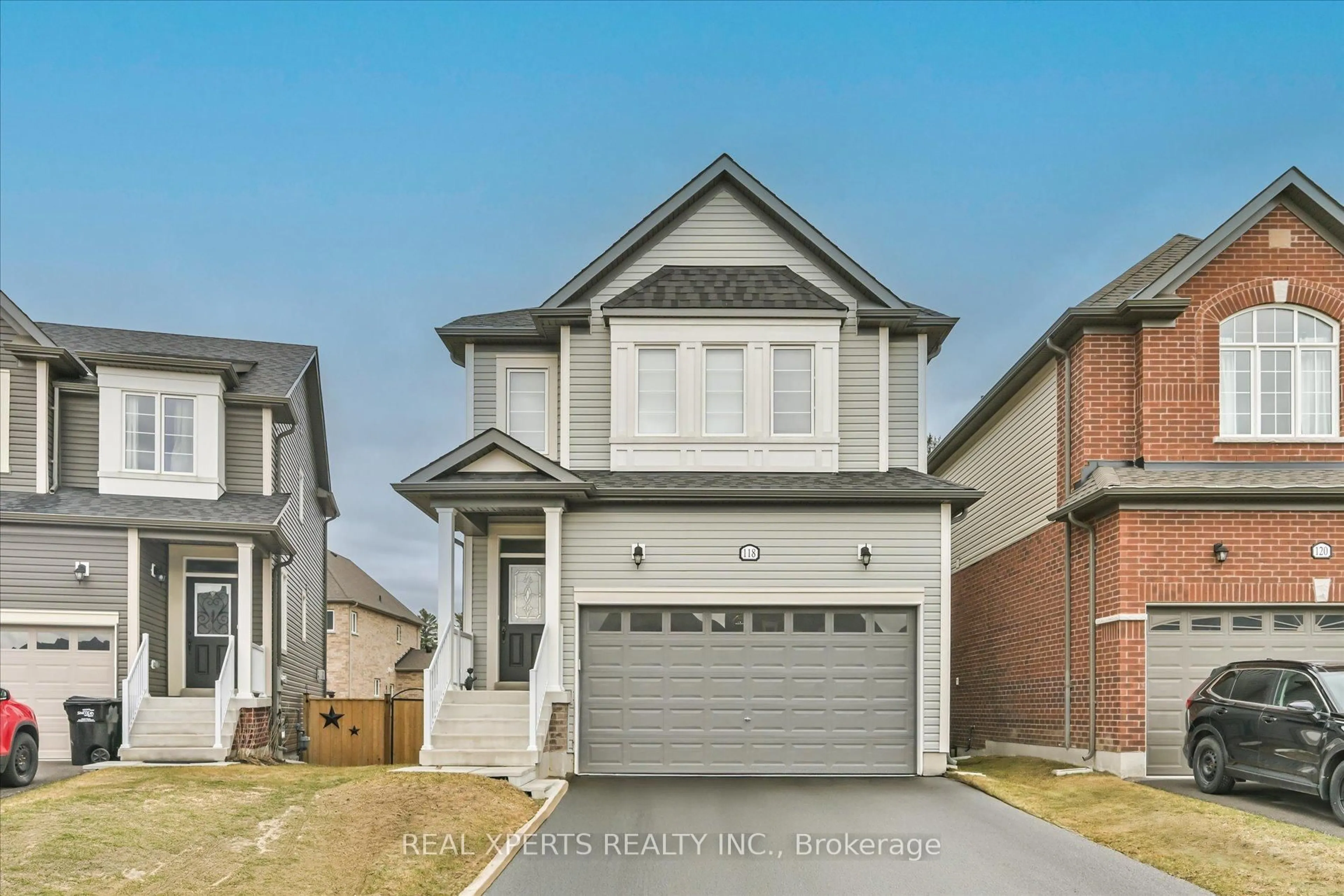 Home with brick exterior material, street for 118 Wood Cres, Essa Ontario L0M 1B5