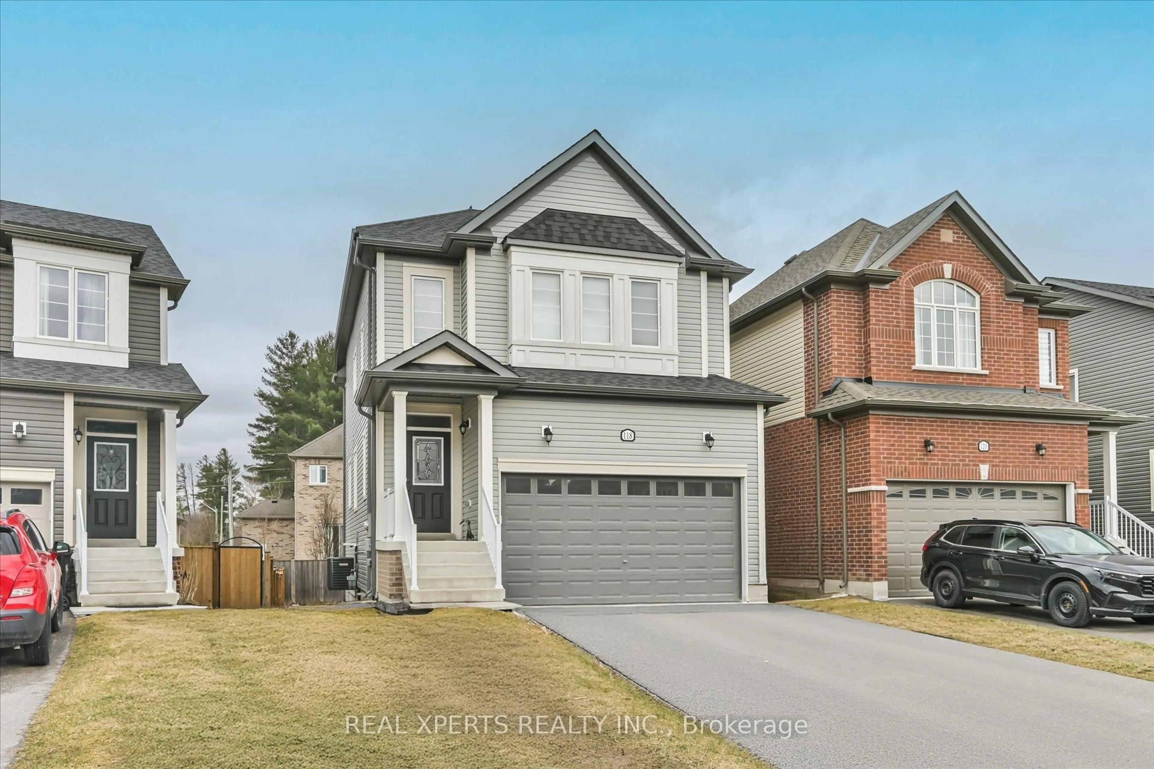 Home with brick exterior material, street for 118 Wood Cres, Essa Ontario L0M 1B5