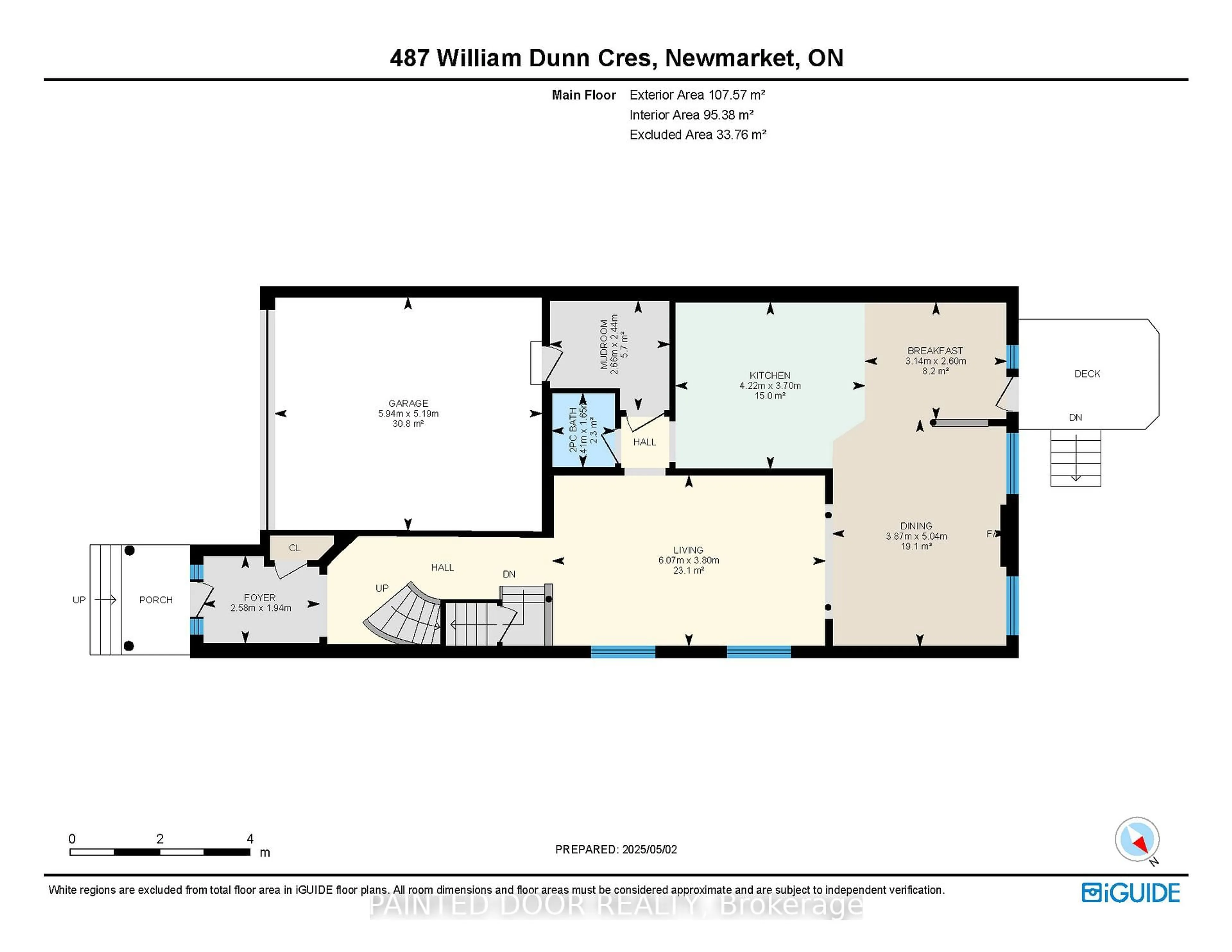 Floor plan for 487 William Dunn Cres, Newmarket Ontario L3X 3L4