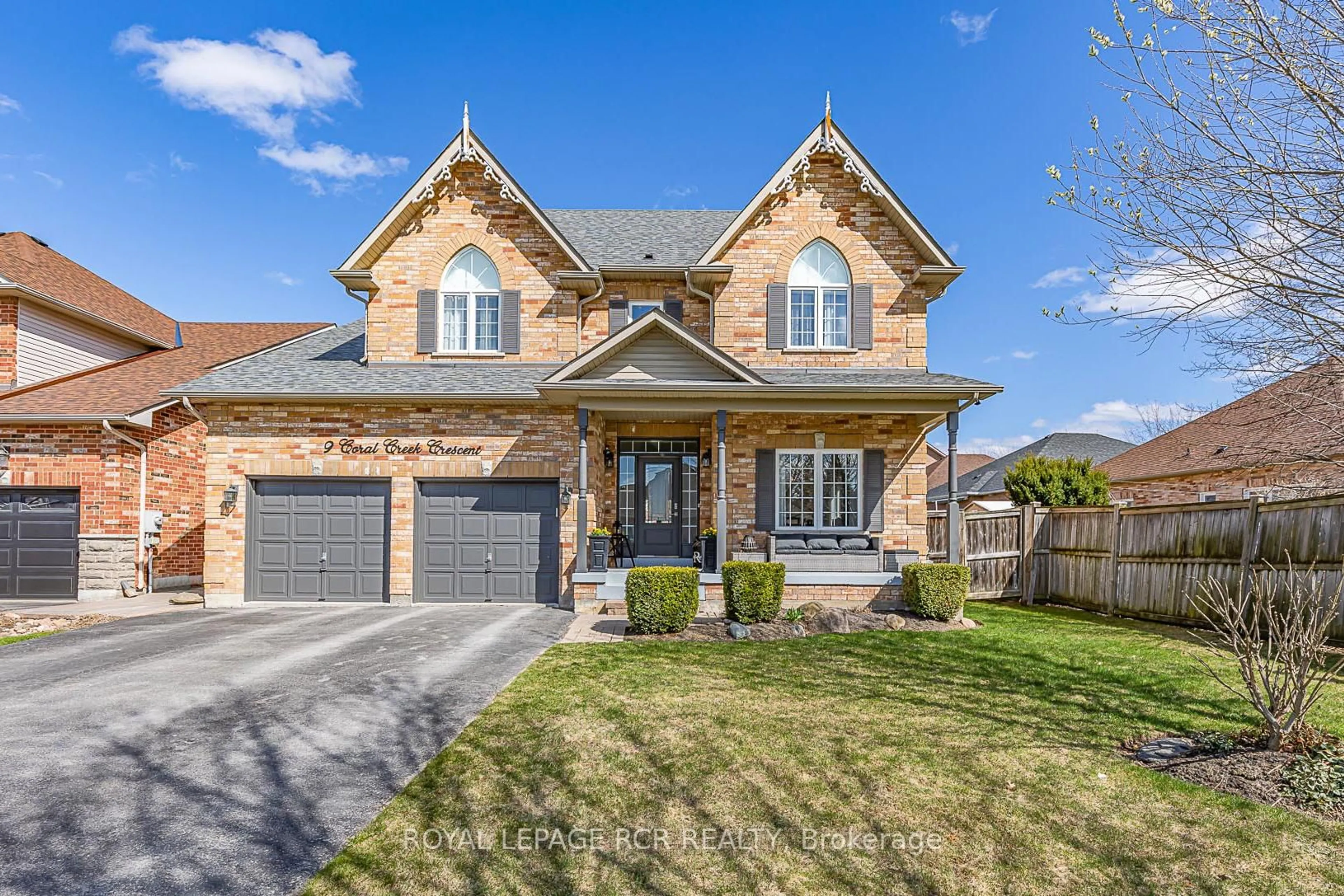 Home with brick exterior material, street for 9 Coral Creek Cres, Uxbridge Ontario L9P 0A1