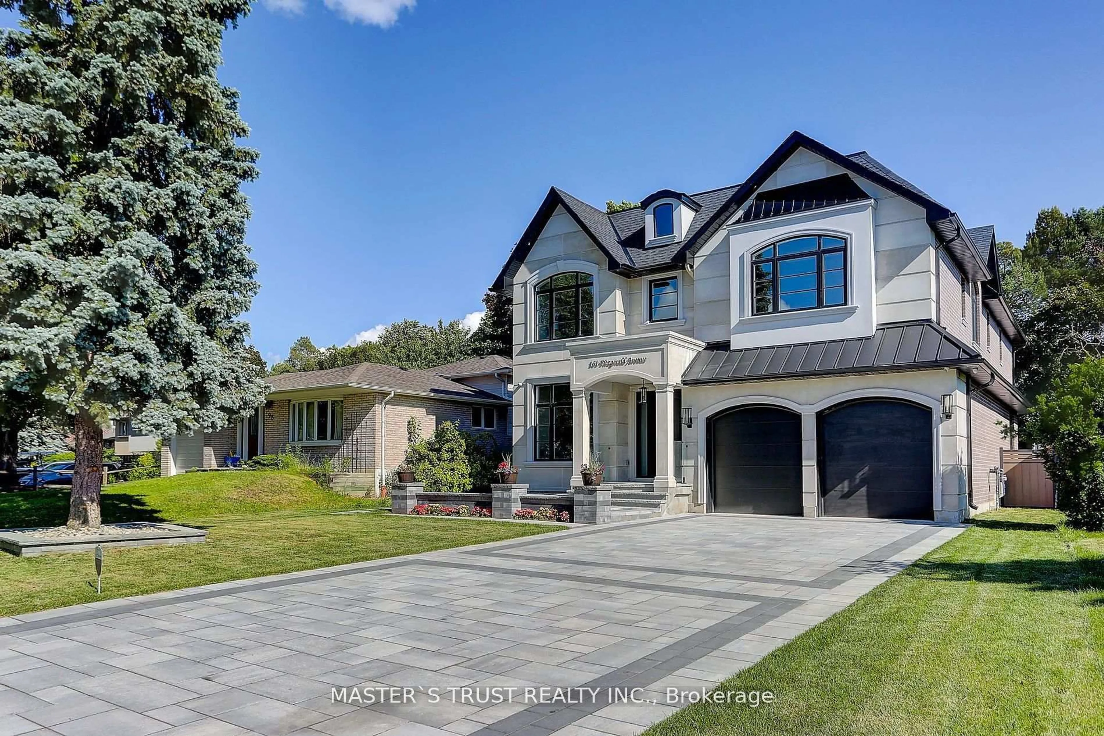 Home with brick exterior material, street for 161 Fitzgerald Ave, Markham Ontario L3R 1R7
