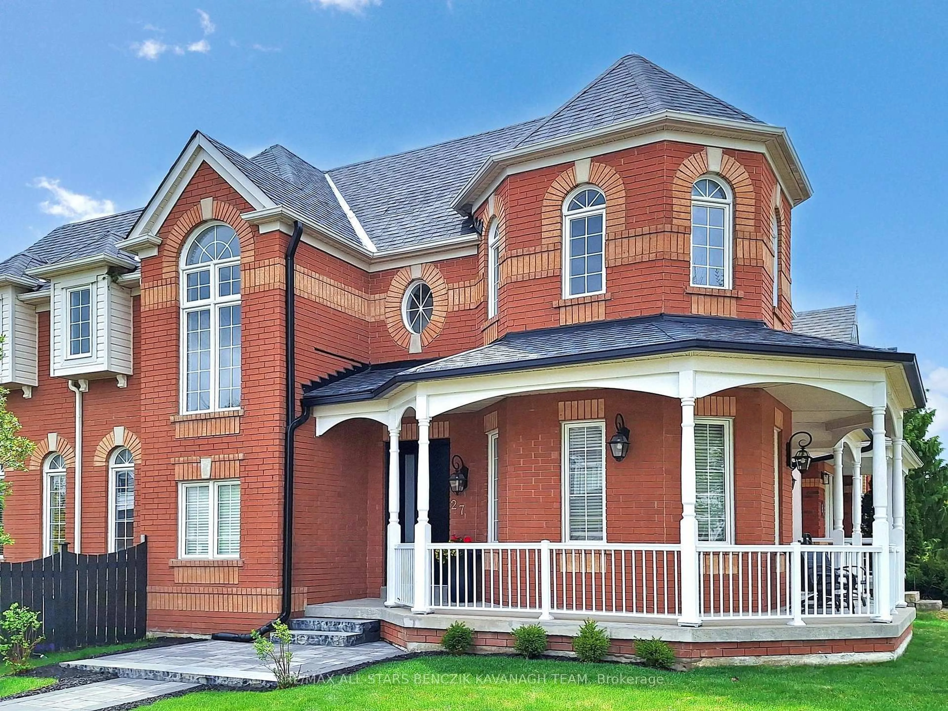 Home with brick exterior material, street for 27 Spring Meadow Ave, Markham Ontario L6B 1B5