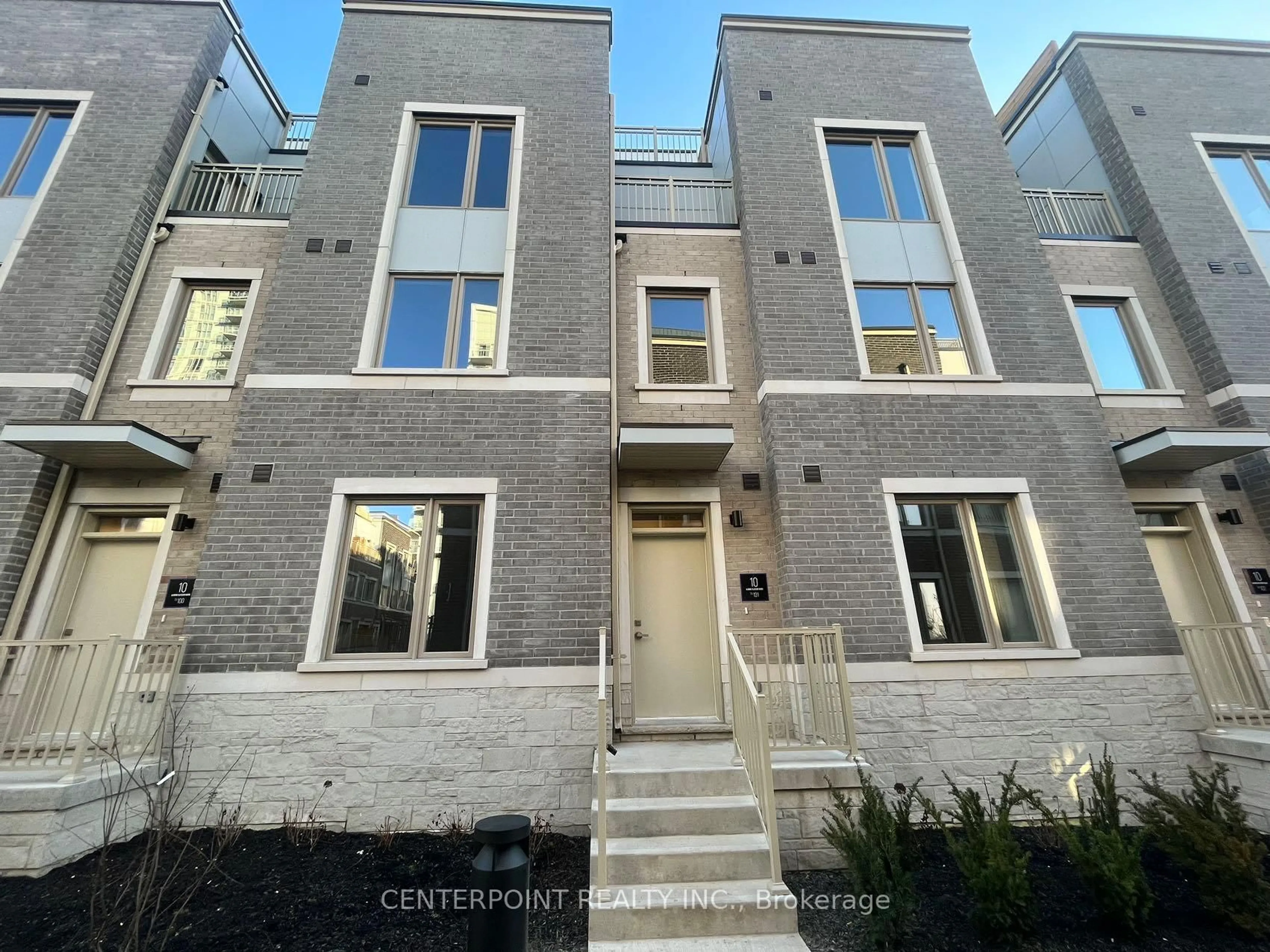 Home with brick exterior material, street for 10 Almond Blosson Mews #TH101, Vaughan Ontario L4K 0N6