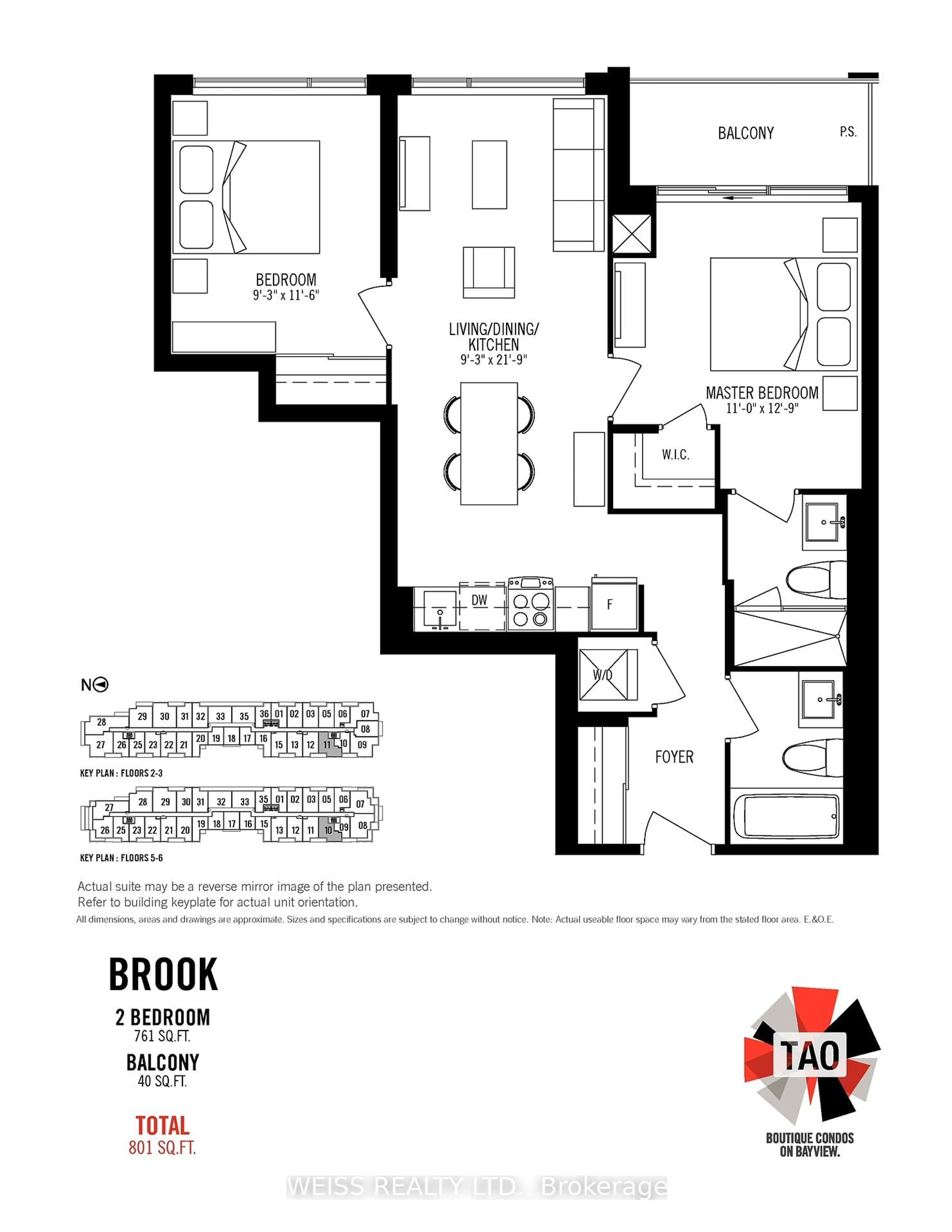 Floor plan for 8763 Bayview Ave #311, Richmond Hill Ontario L4B 3V1
