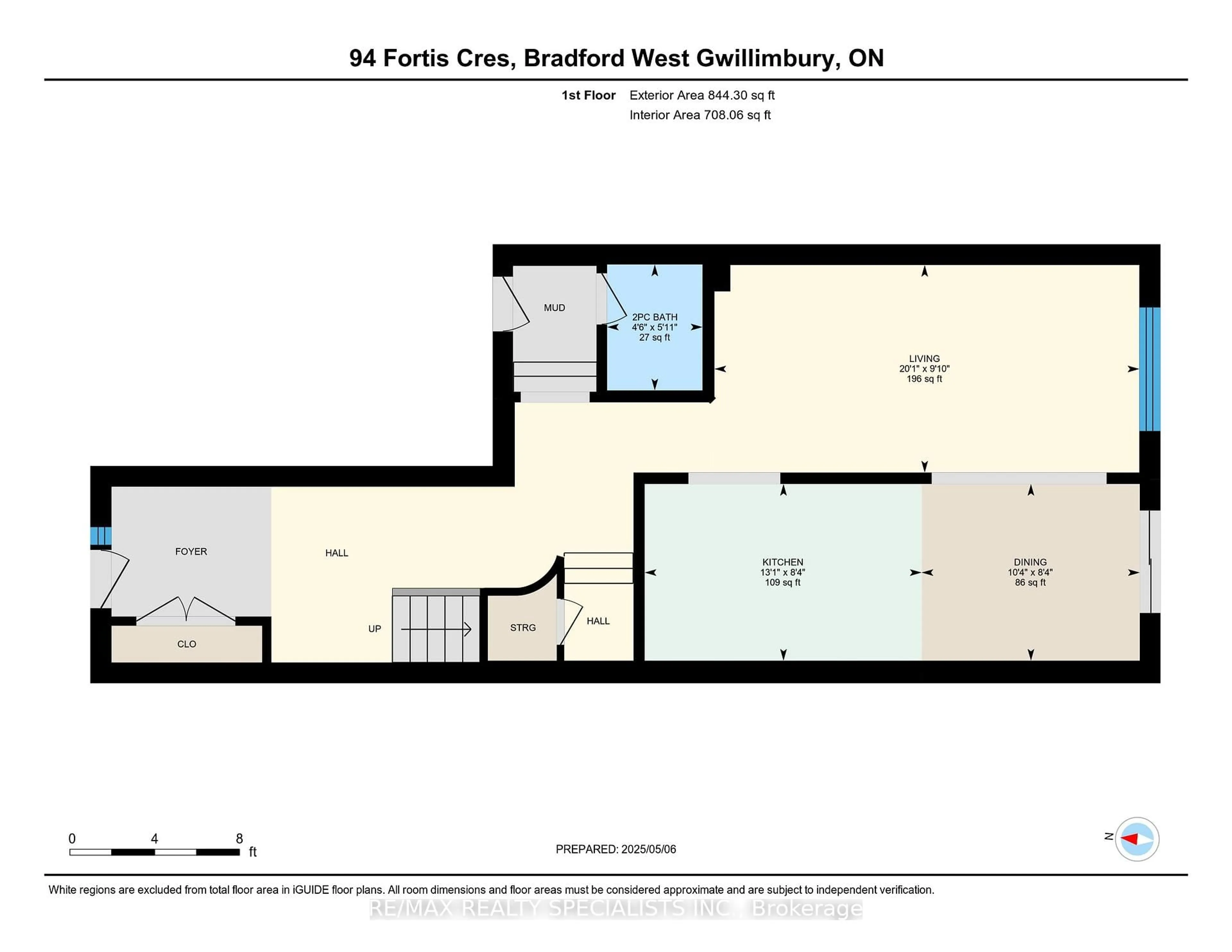 Floor plan for 94 Fortis Cres, Bradford West Gwillimbury Ontario L3Z 0W2