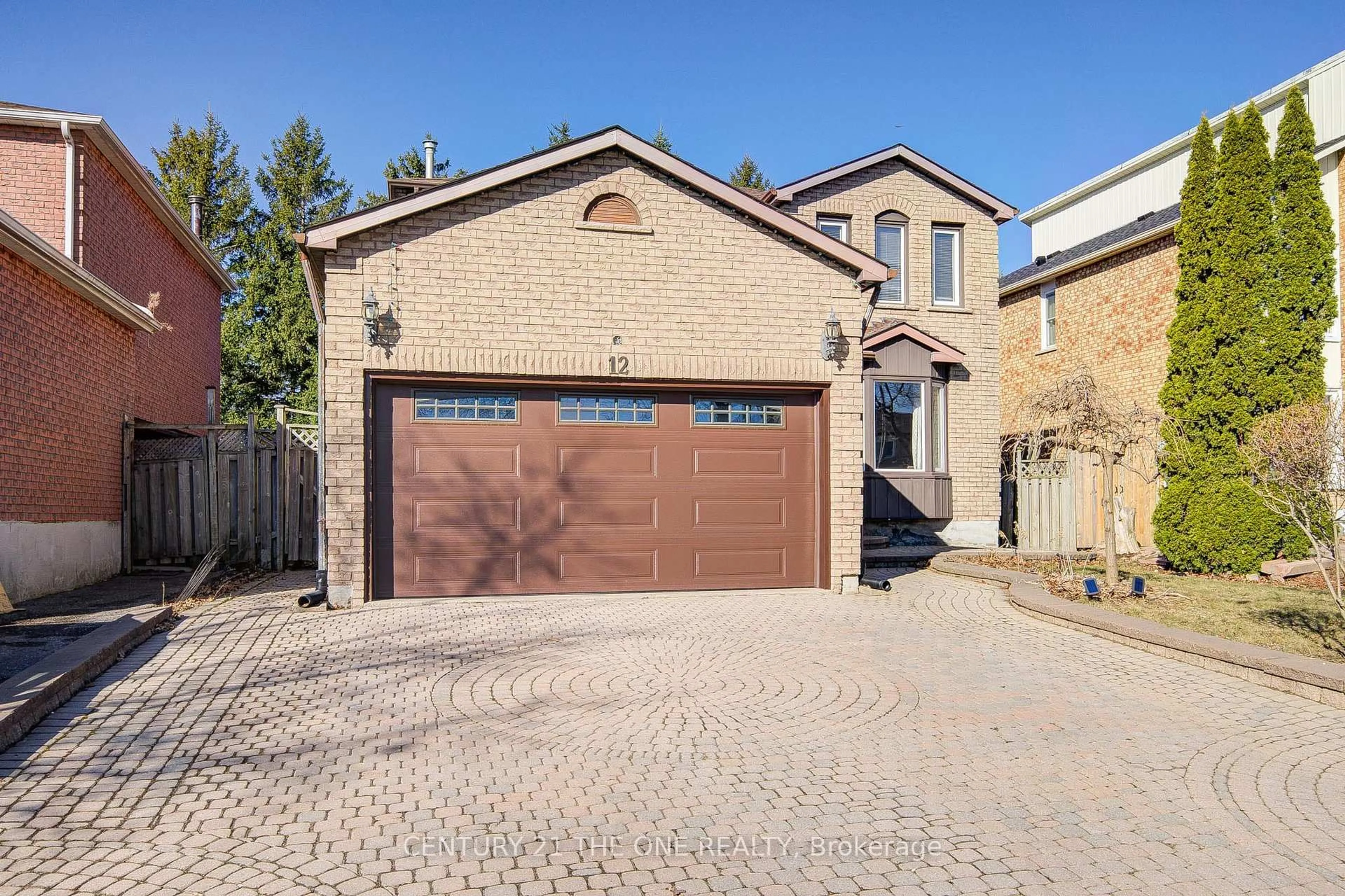 Home with brick exterior material, street for 12 Featherstone Ave, Markham Ontario L3S 2E5