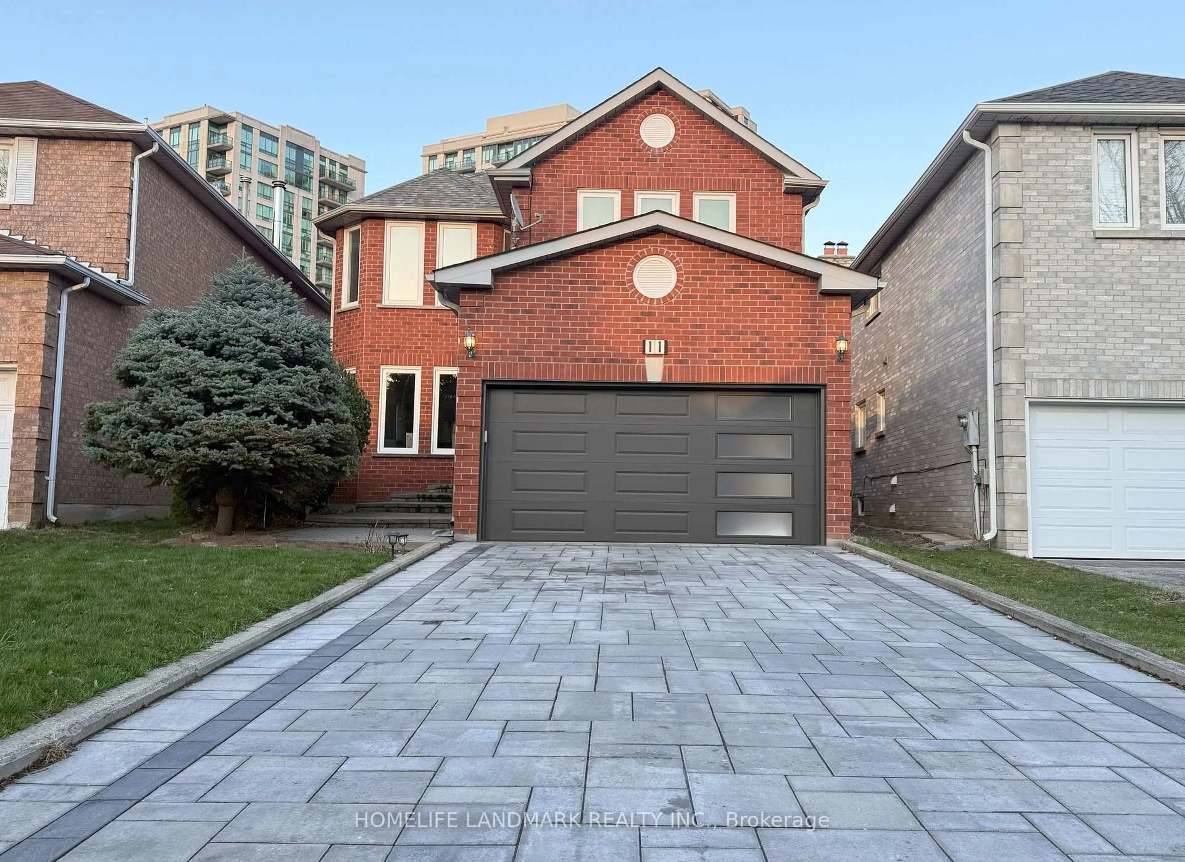 Home with brick exterior material, street for 11 Cantertrot Crt, Vaughan Ontario L4J 7X7