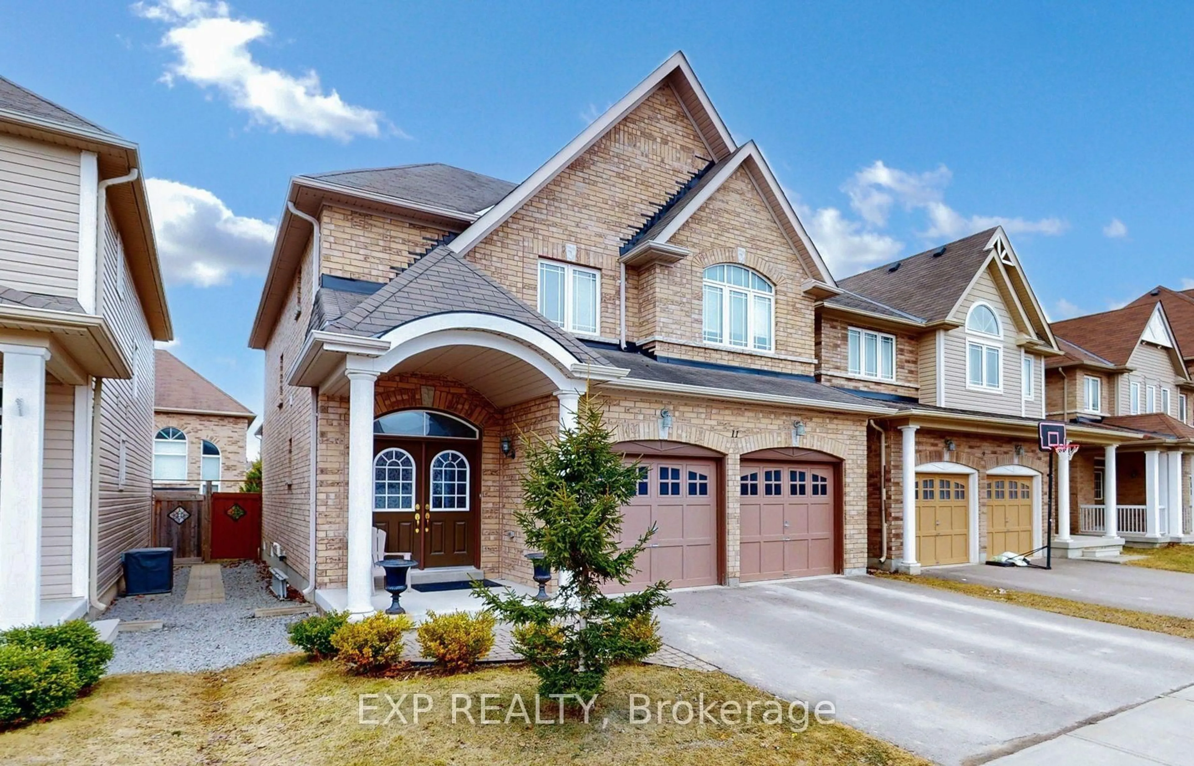 Home with brick exterior material, street for 11 Bud Leggett Cres, Georgina Ontario L4P 0B7