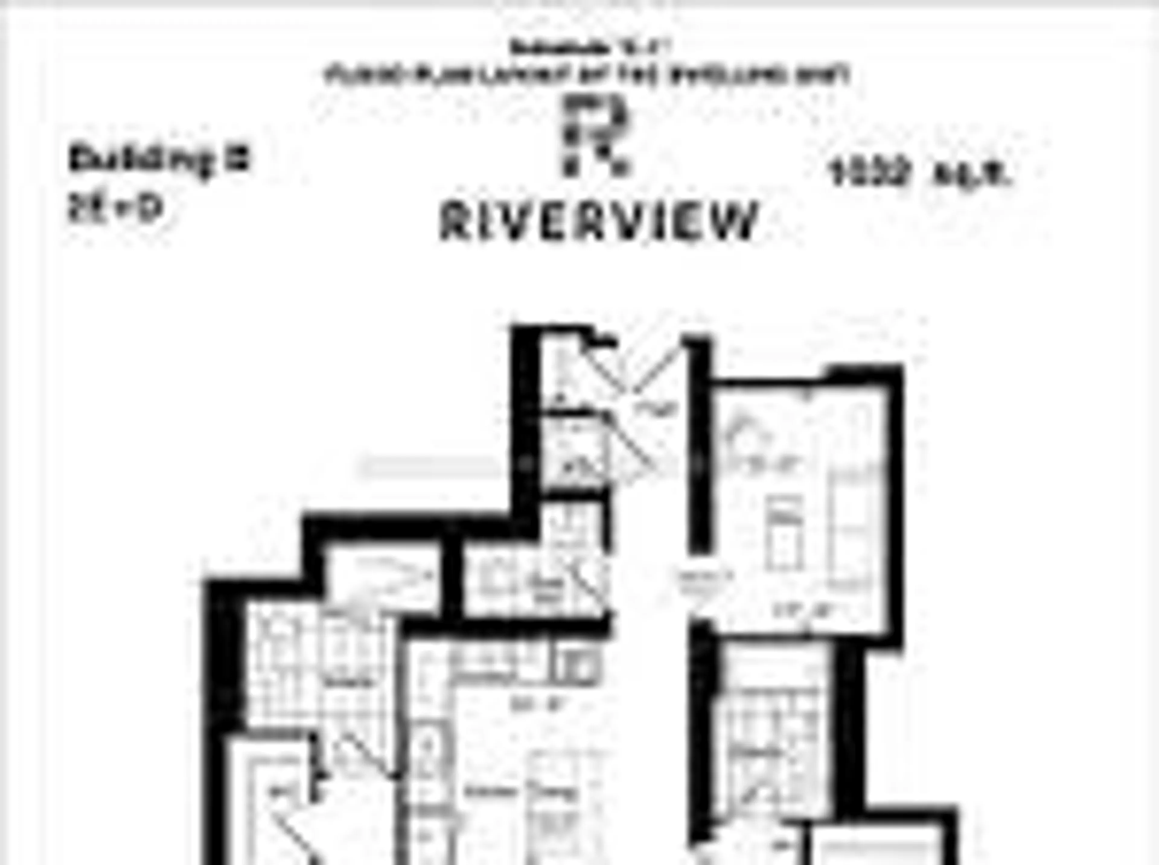 Floor plan for 18 Water Walk Dr #2206, Markham Ontario L3R 6L5