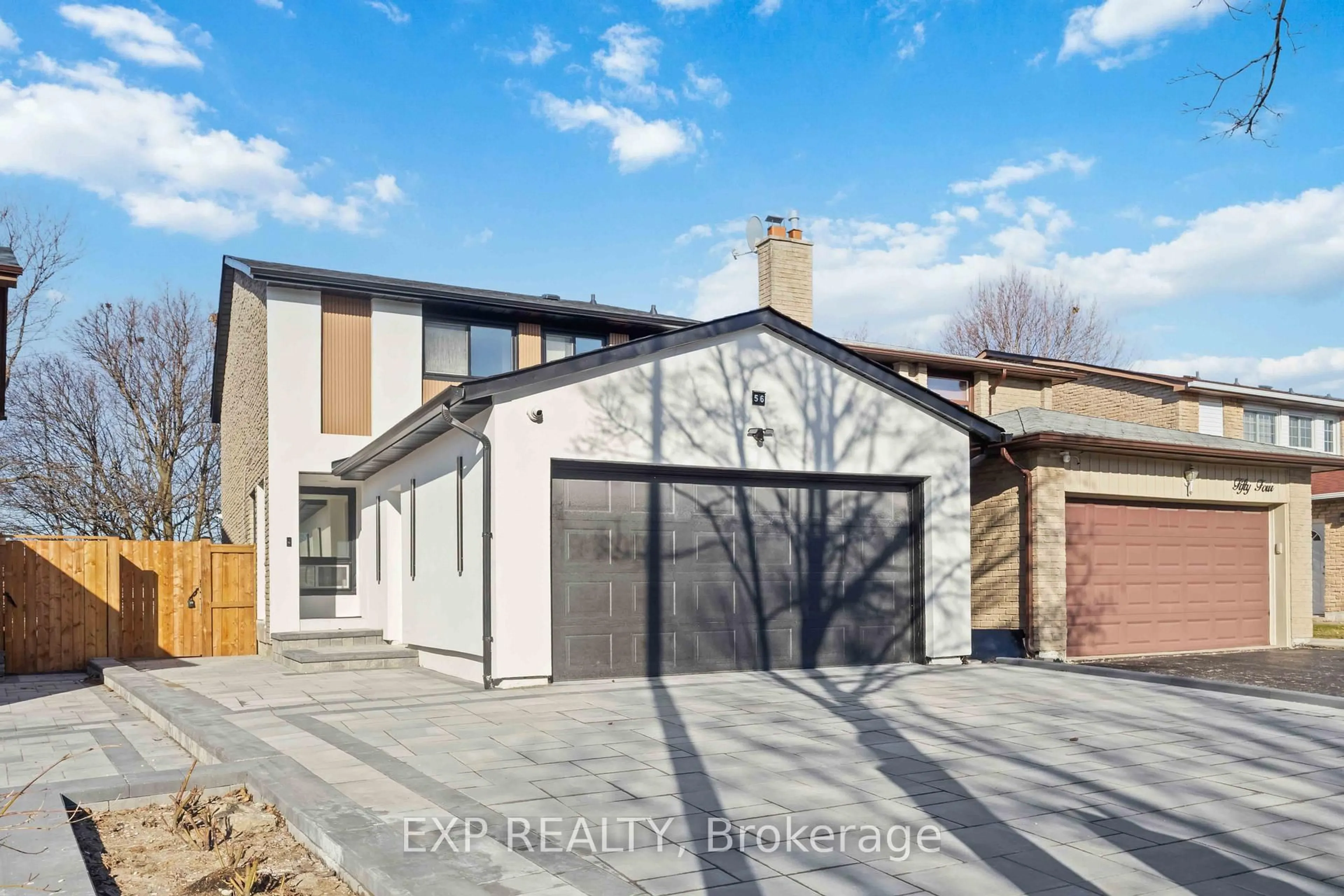 Home with brick exterior material, street for 56 Cottsmore Cres, Markham Ontario L3R 3X6