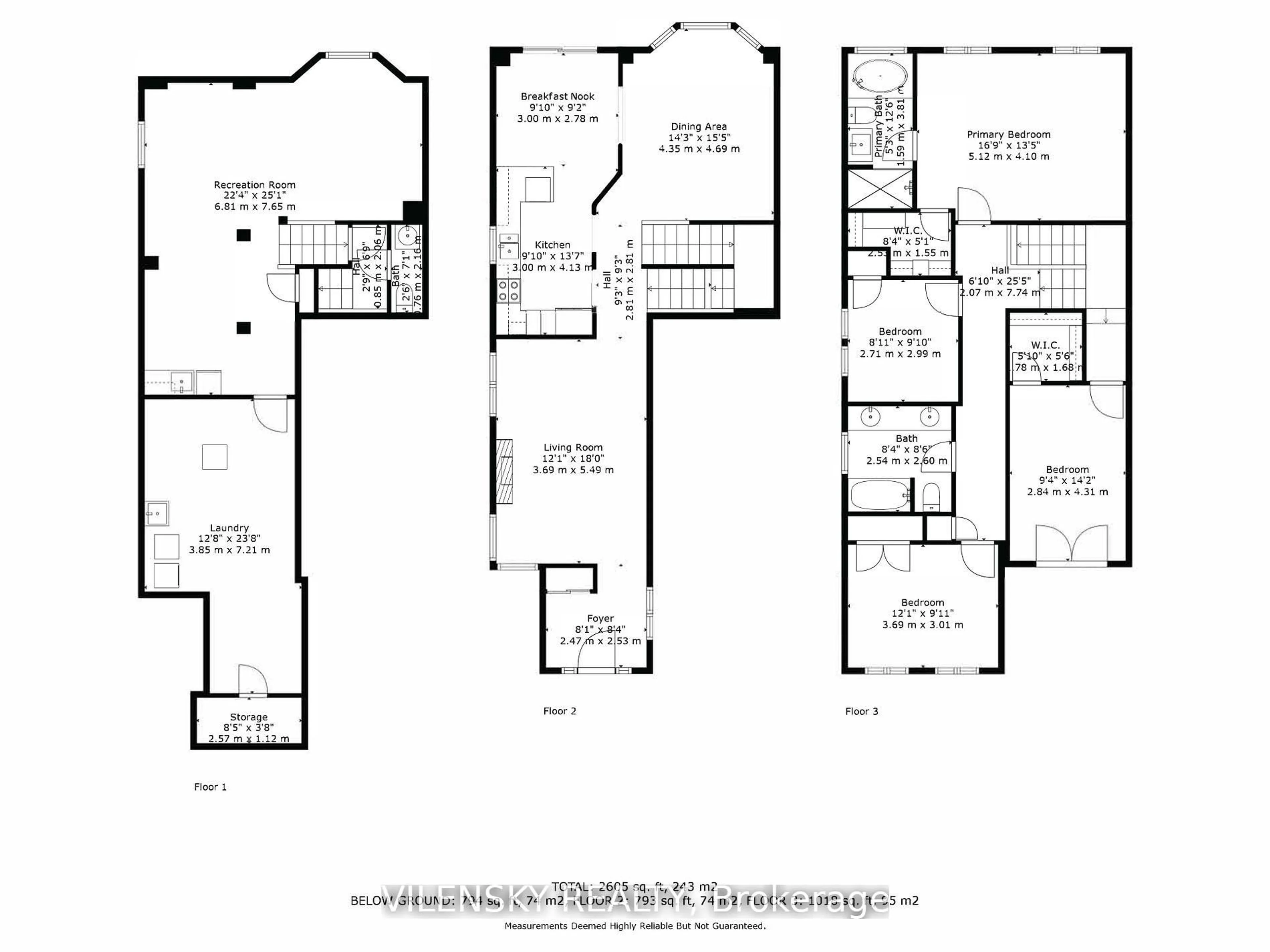 Floor plan for 37 Balsamwood Rd, Vaughan Ontario L4J 9E2