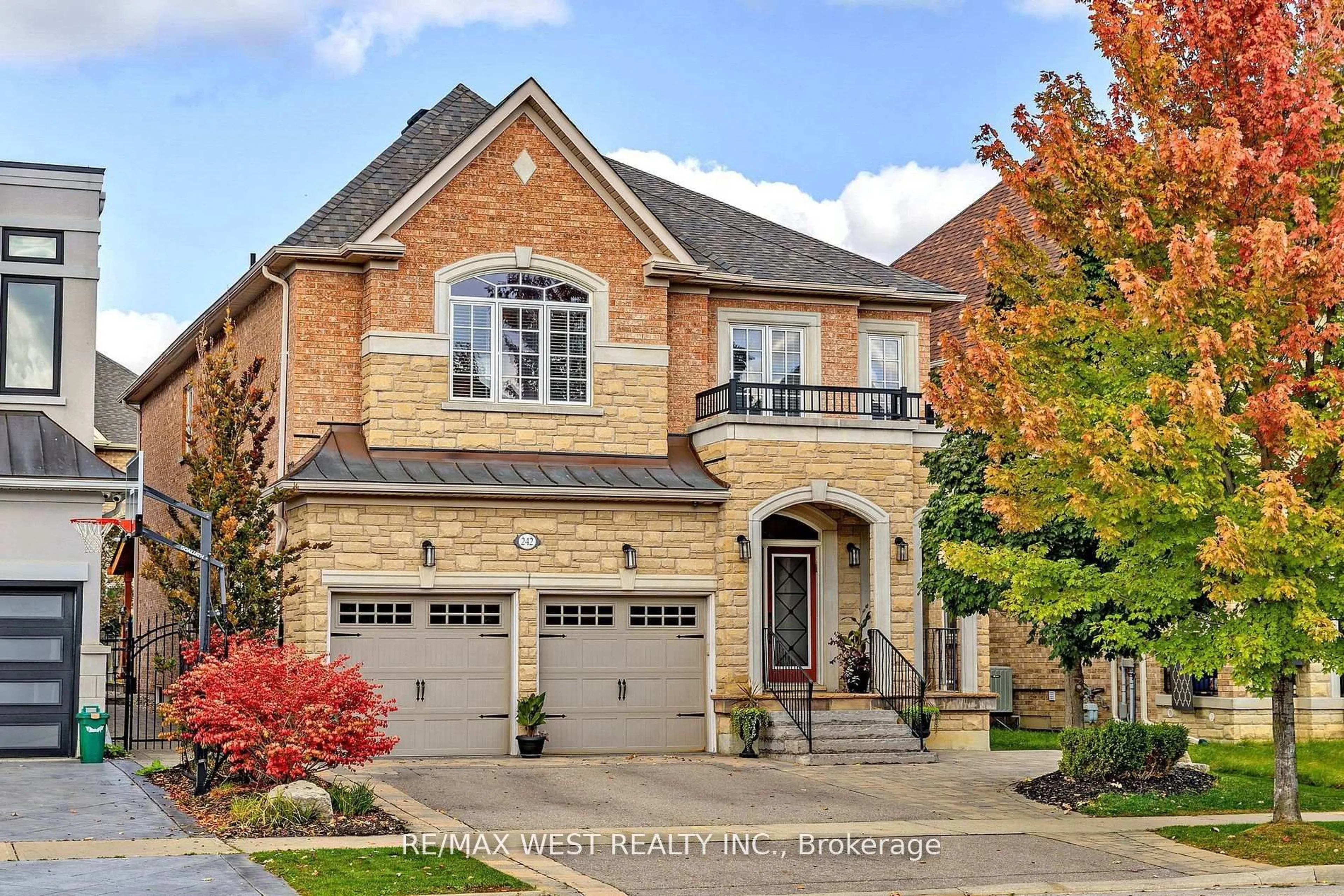 Home with brick exterior material, street for 242 Marc Santi Blvd, Vaughan Ontario L6A 0K8