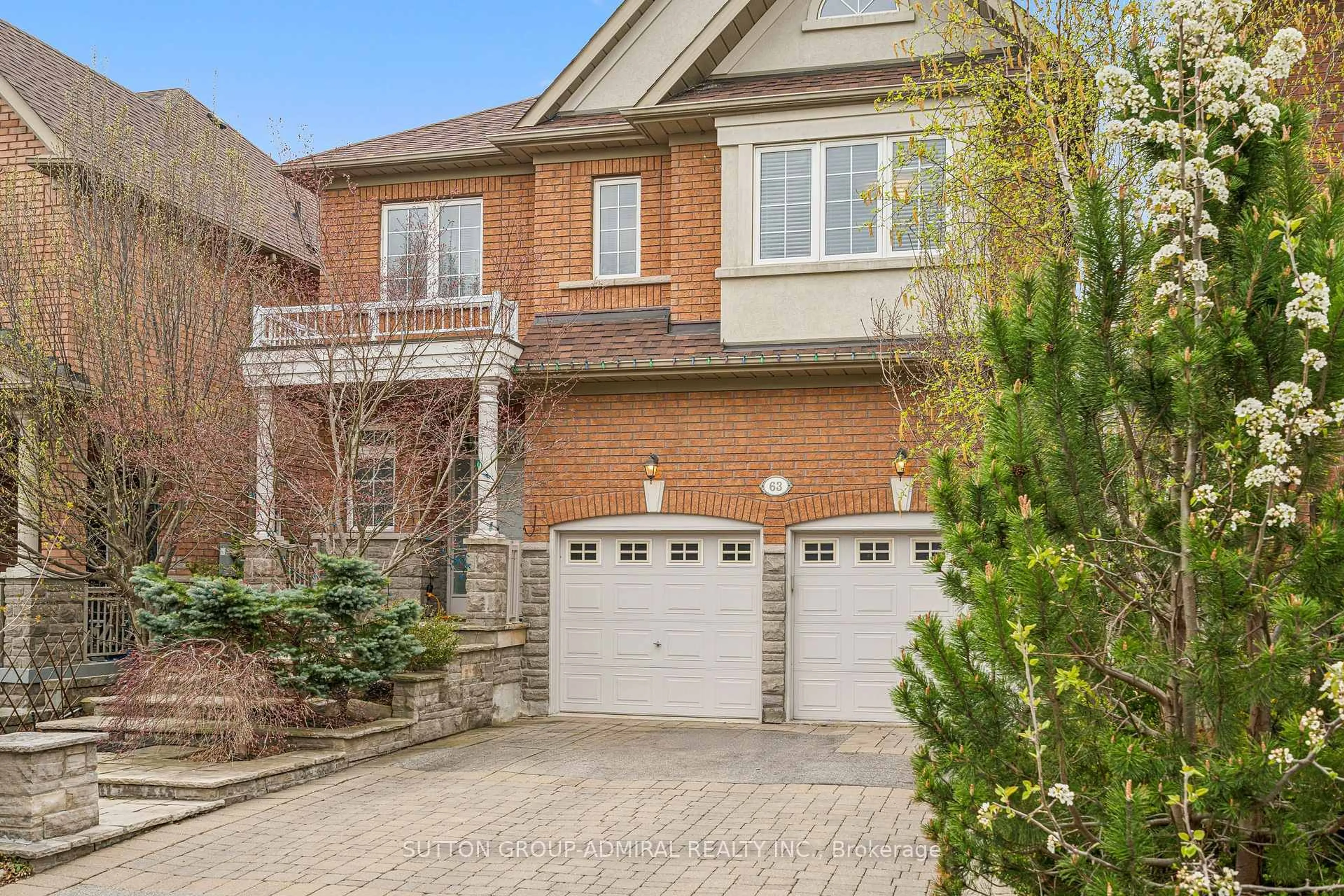 Home with brick exterior material, street for 63 Vivaldi Dr, Vaughan Ontario L4J 8Z4