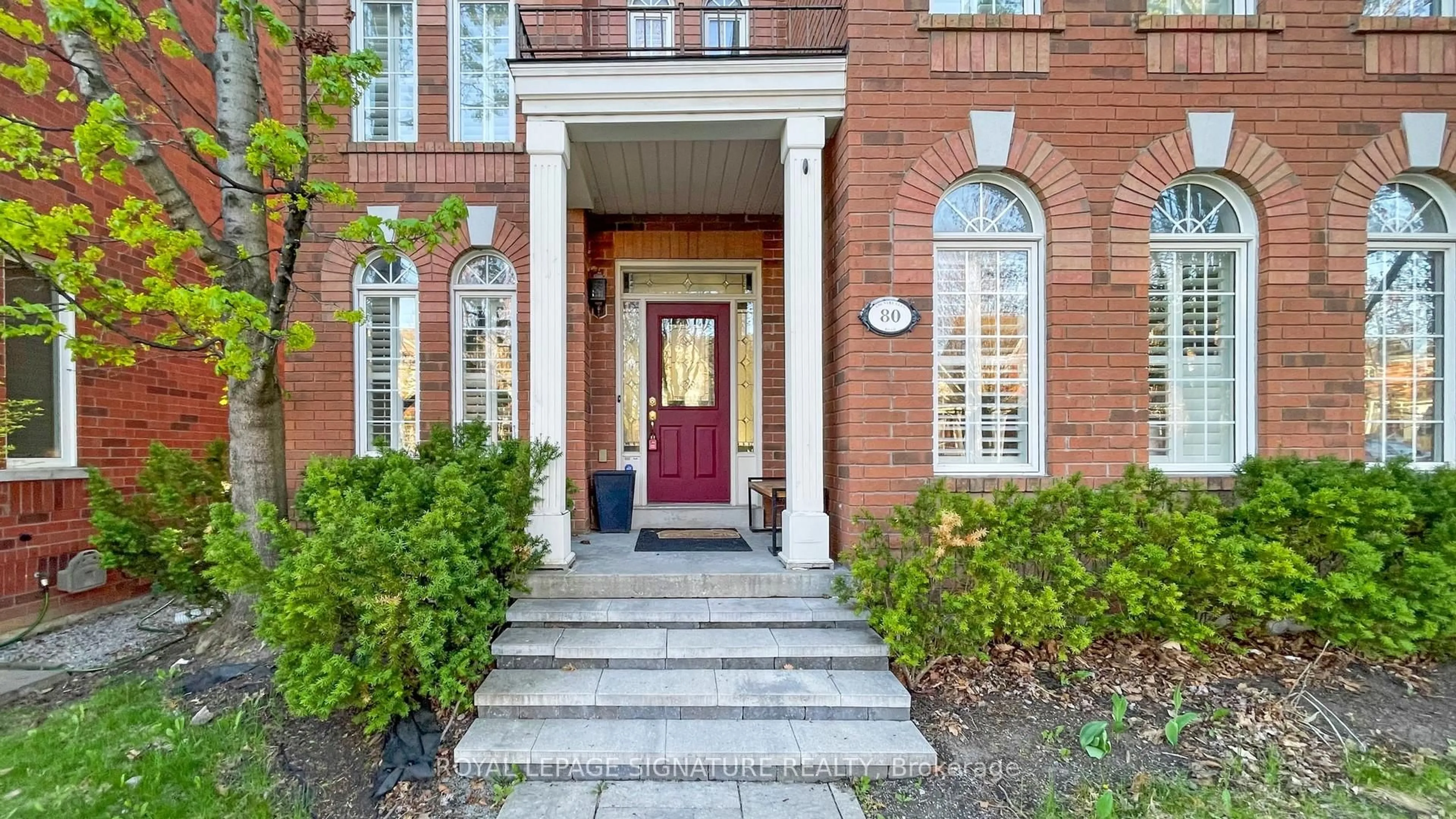 Home with brick exterior material, street for 80 Country Glen Rd, Markham Ontario L6B 1B5