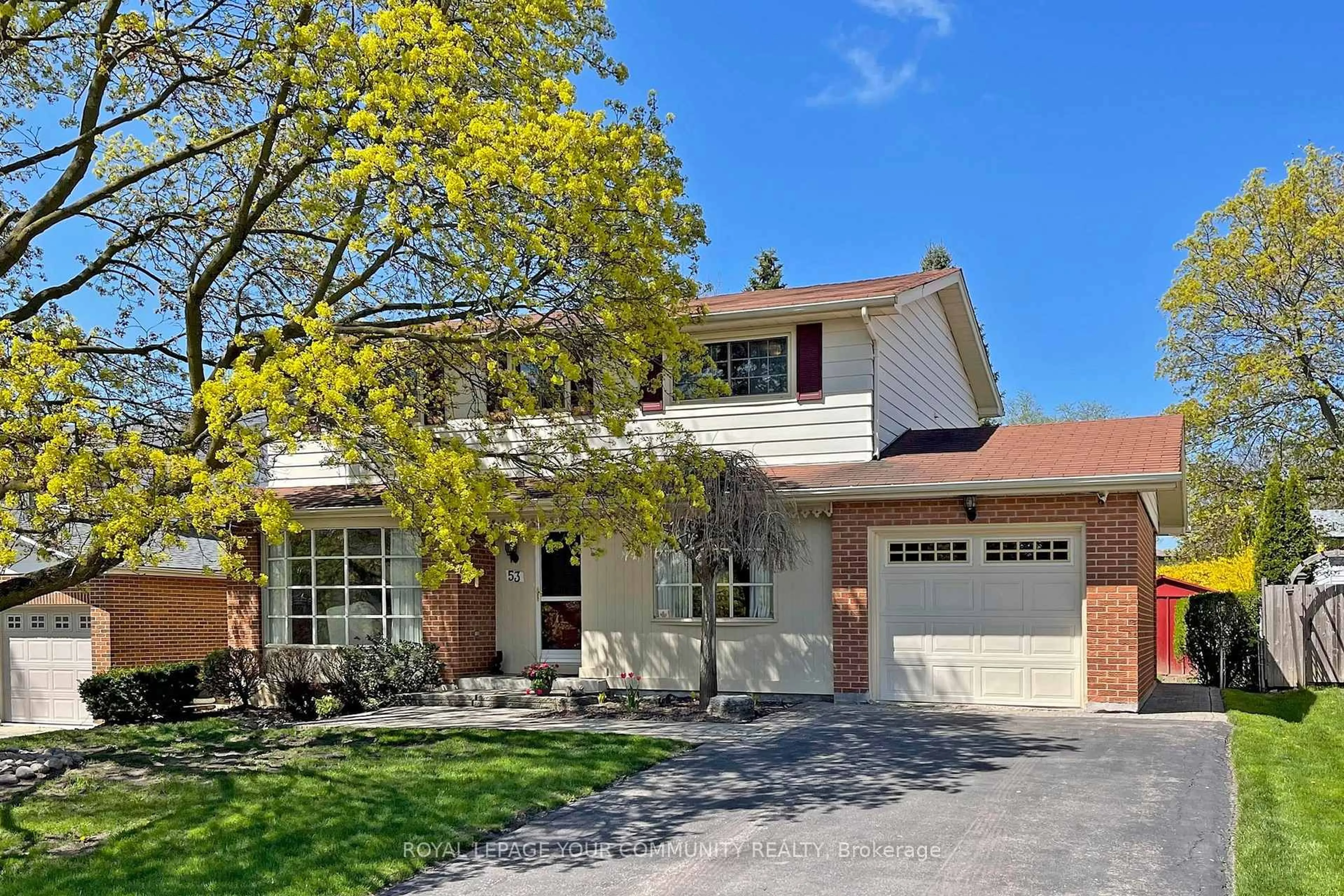 Home with brick exterior material, street for 53 Shady Lane Cres, Markham Ontario L3T 3W6