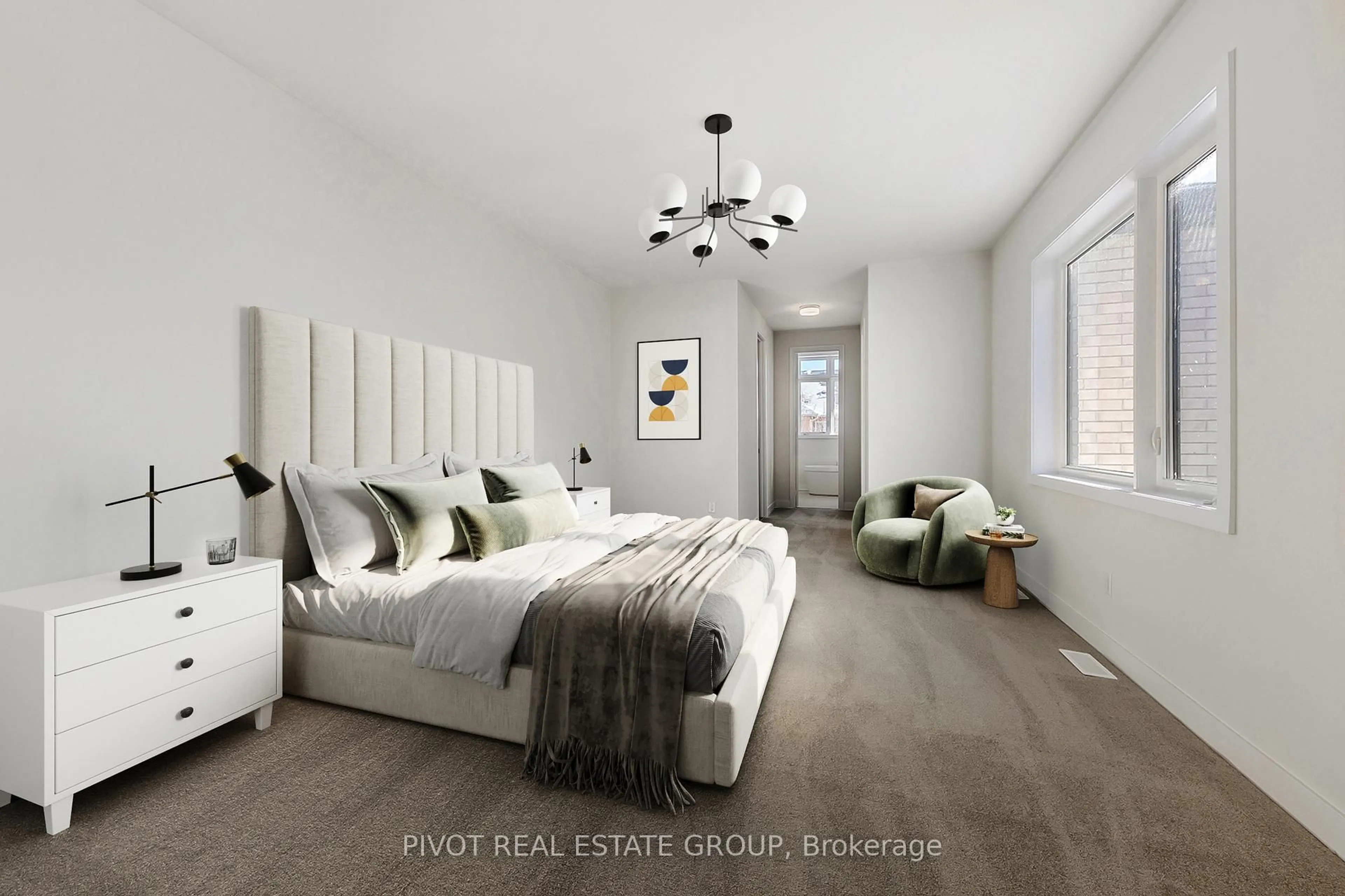 Bedroom with bed, unknown for 21 Countryside St, Markham Ontario L6B 0K8