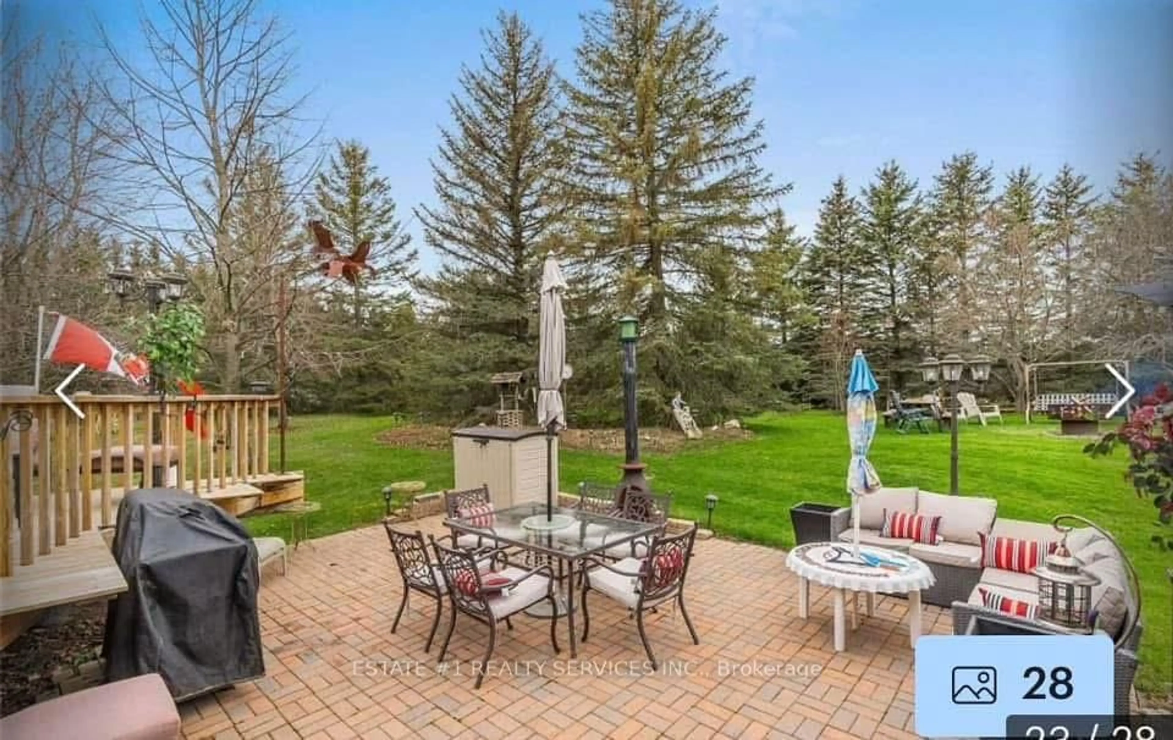 Patio, water/lake/river/ocean view for 5464 6th Line, New Tecumseth Ontario L0G 1W0