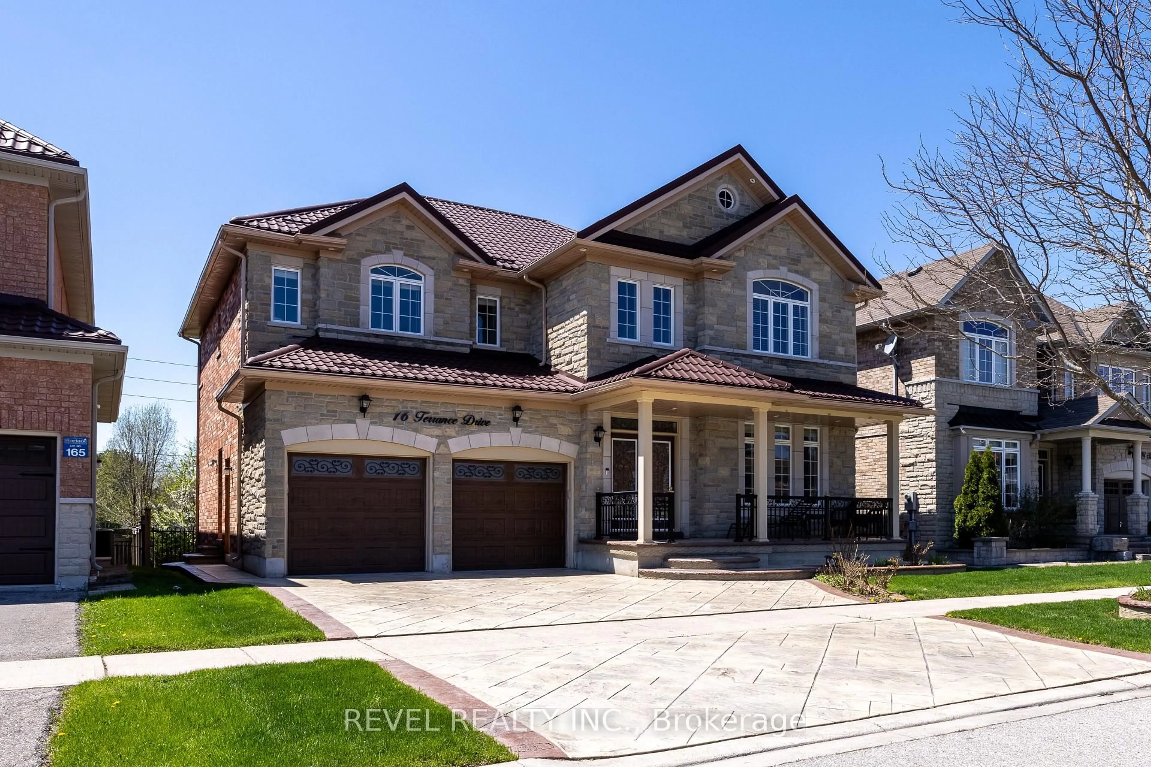 Home with brick exterior material, street for 16 Terrance Dr, Markham Ontario L6B 0M2