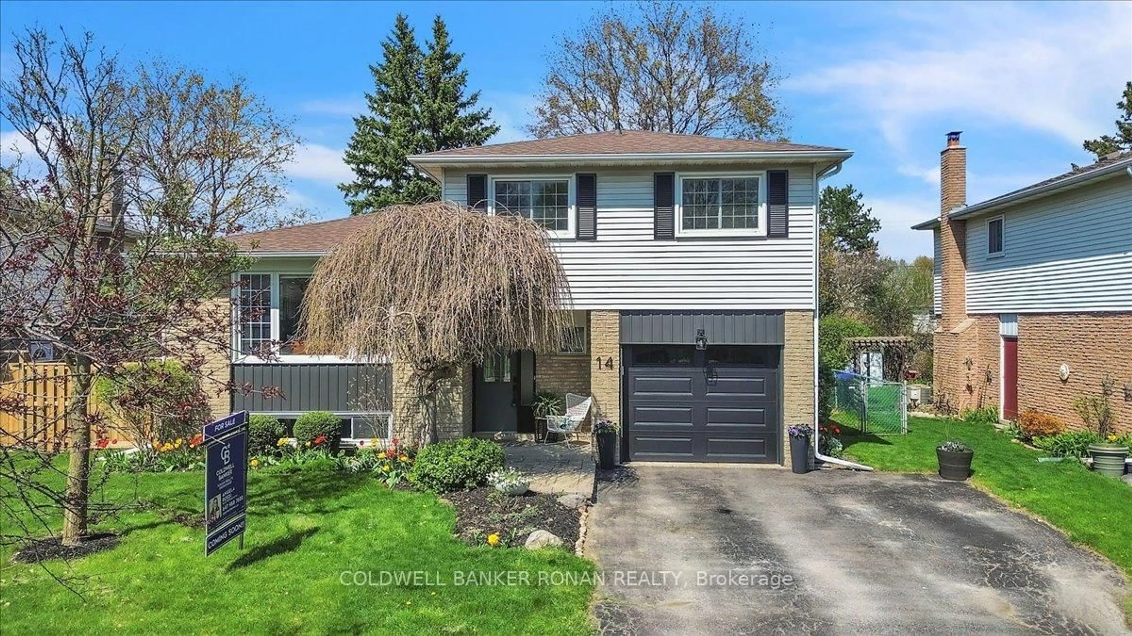 Home with brick exterior material, street for 14 Lionel Stone Ave, New Tecumseth Ontario L0G 1W0