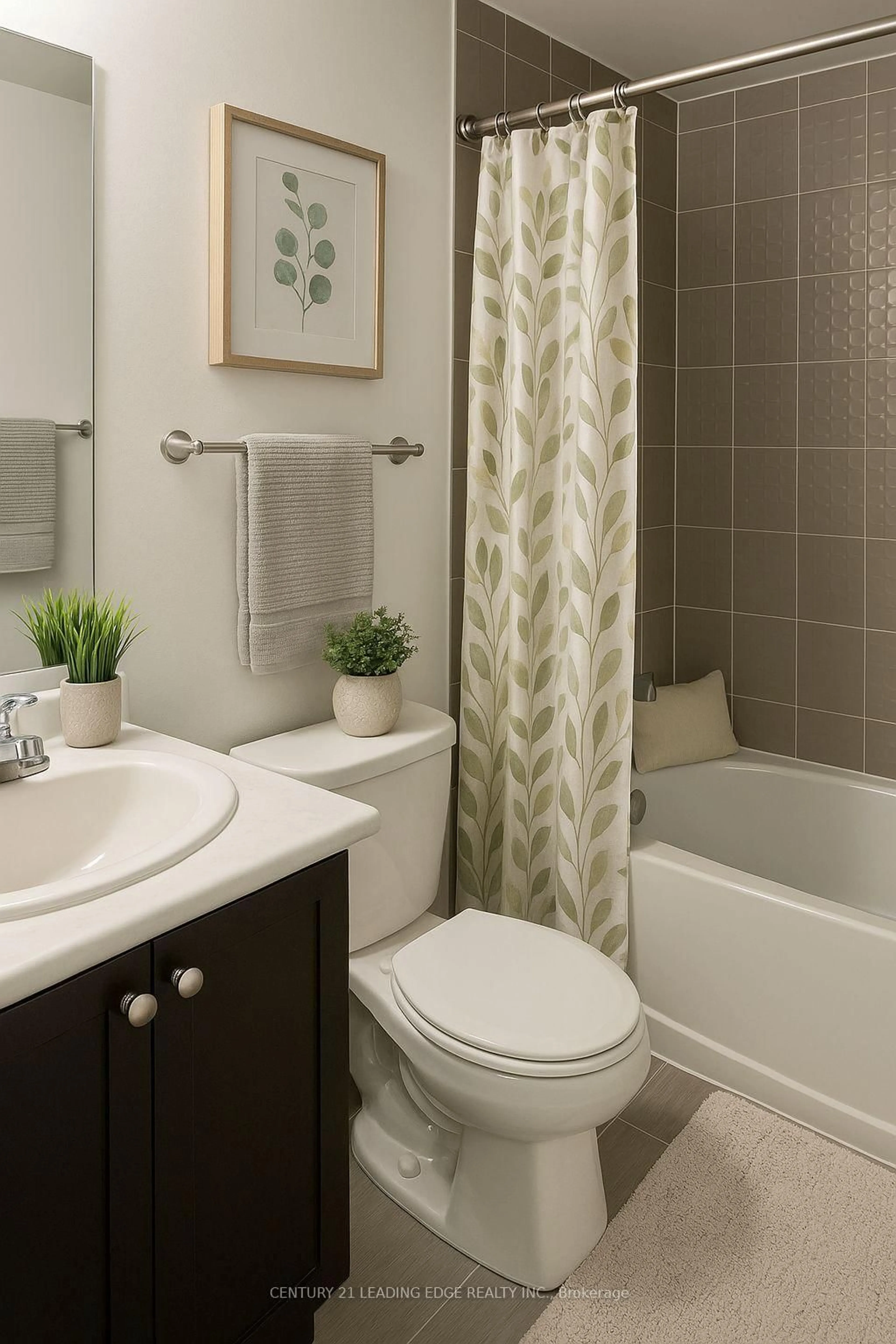 Contemporary bathroom, ceramic/tile floor for 1 Blanche Lane #814, Markham Ontario L6B 0A3