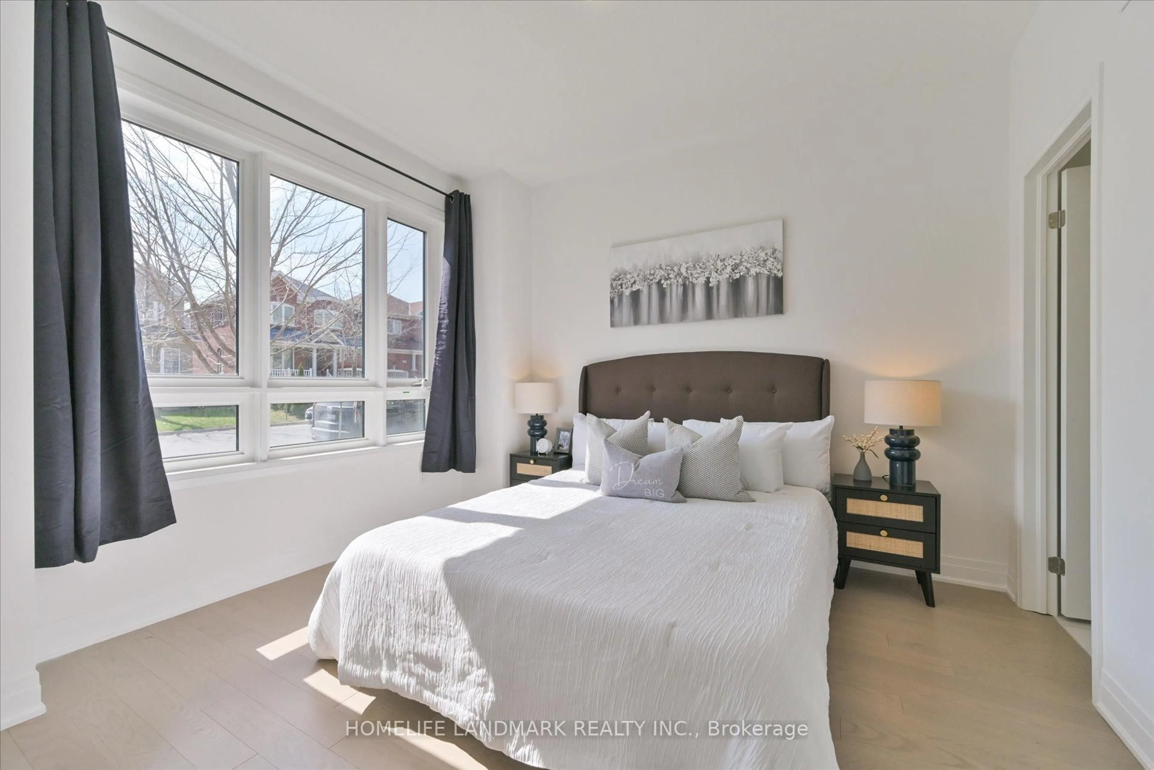 Bedroom with bed, unknown for 34 Carole Bell Way, Markham Ontario L6E 0W2