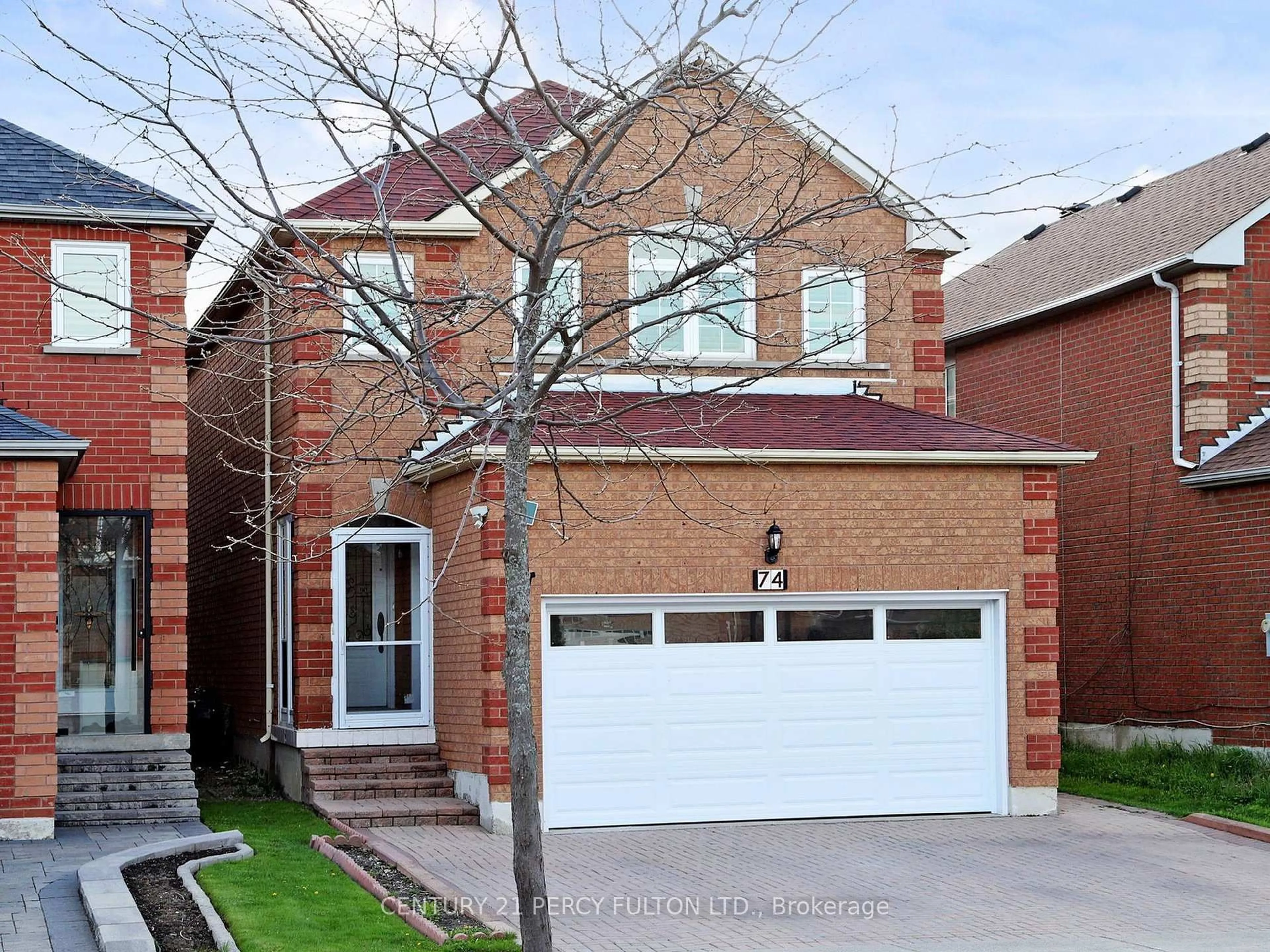 Home with brick exterior material, street for 74 Doubtfire Cres, Markham Ontario L3S 3V4