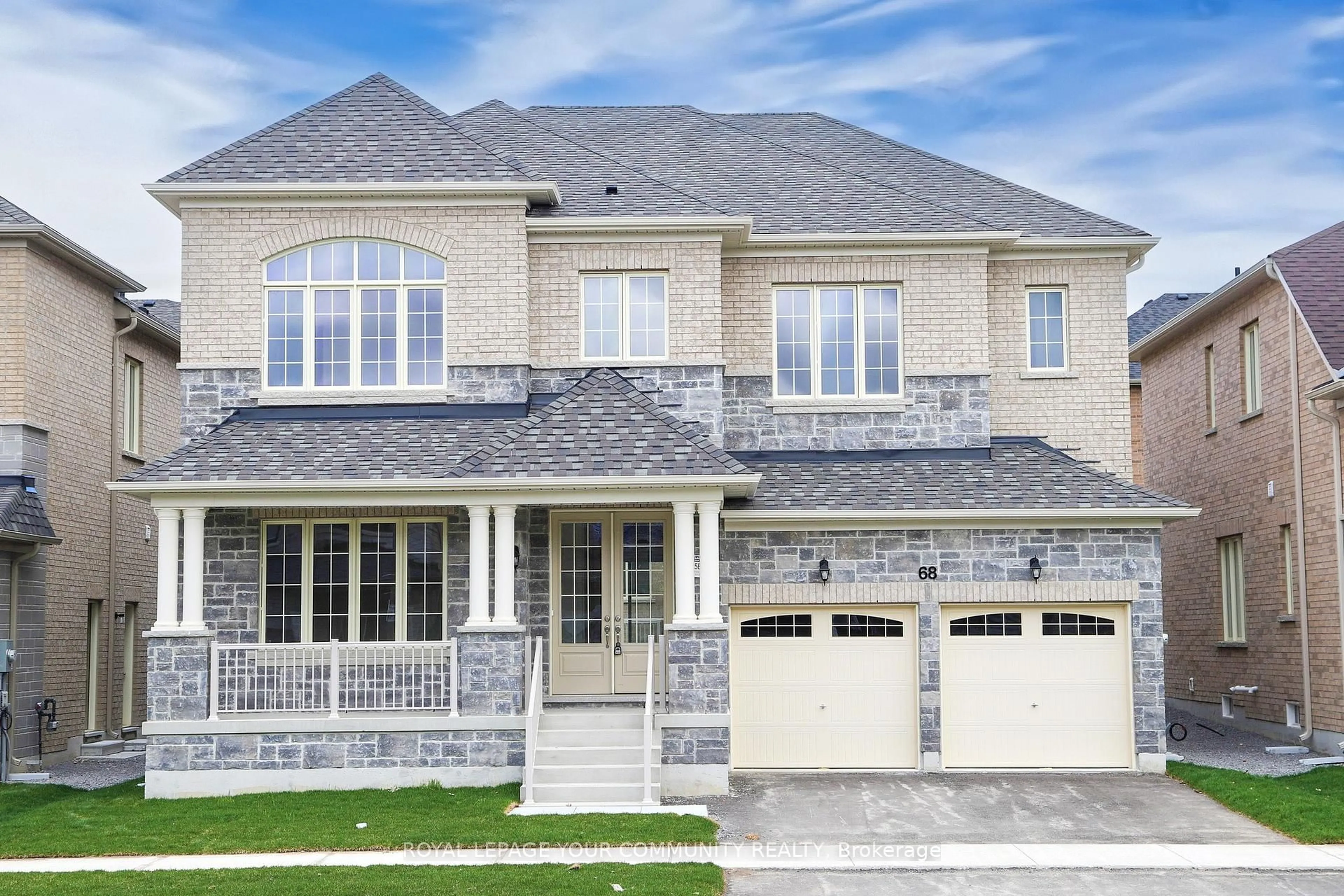 Home with brick exterior material, street for 68 Bud Leggett Cres, Georgina Ontario L4P 0T1
