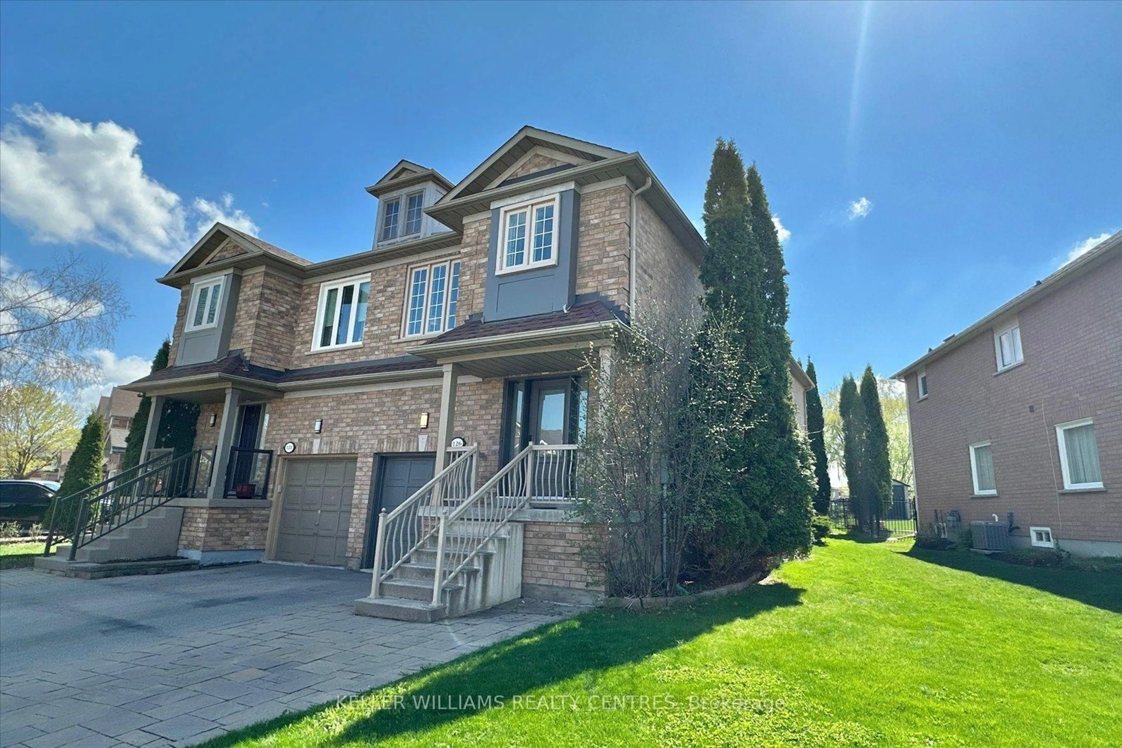 Home with brick exterior material, street for 126 Primeau Dr, Aurora Ontario L4G 6Z4