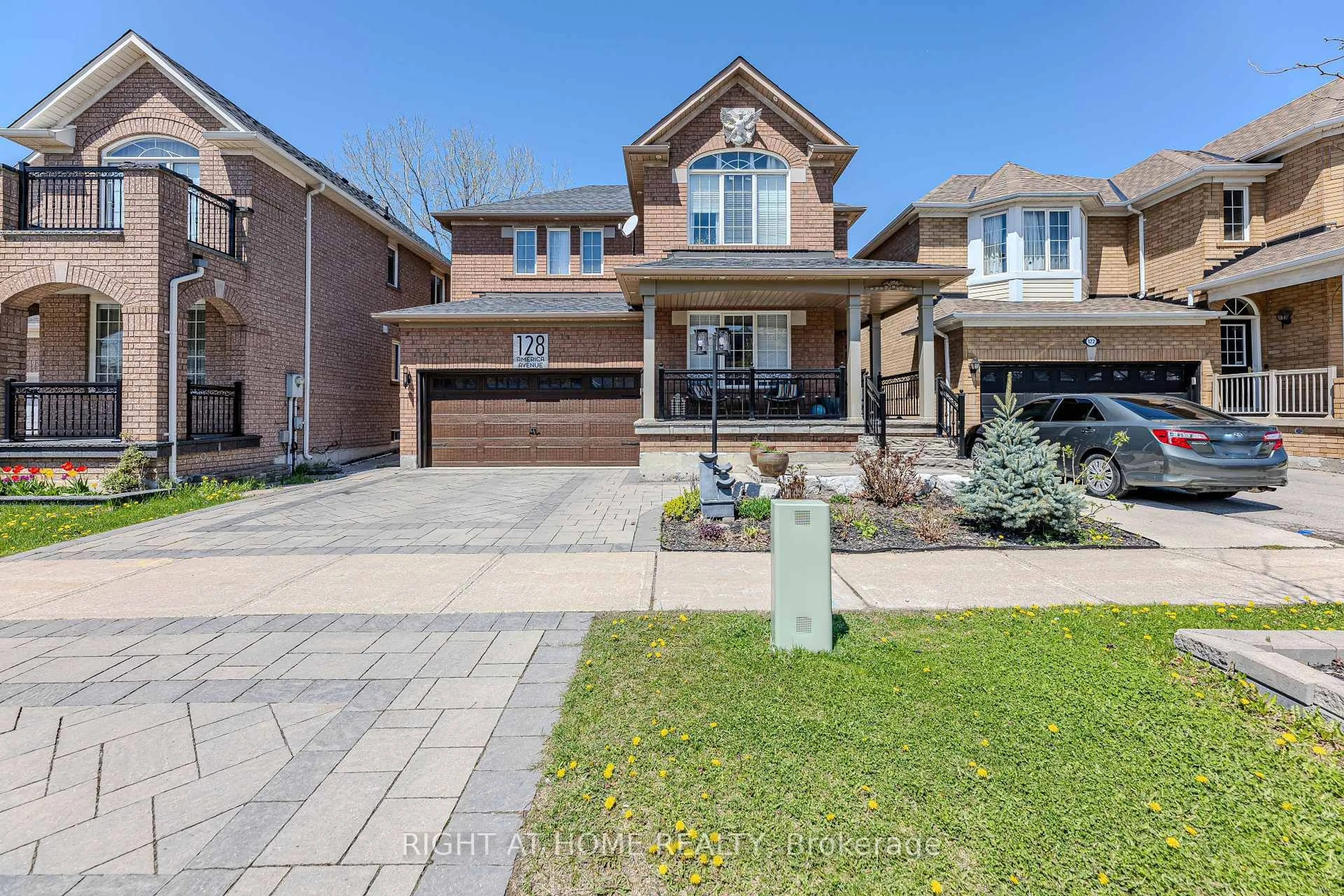 Home with brick exterior material, street for 128 America Ave, Vaughan Ontario L6A 3E7