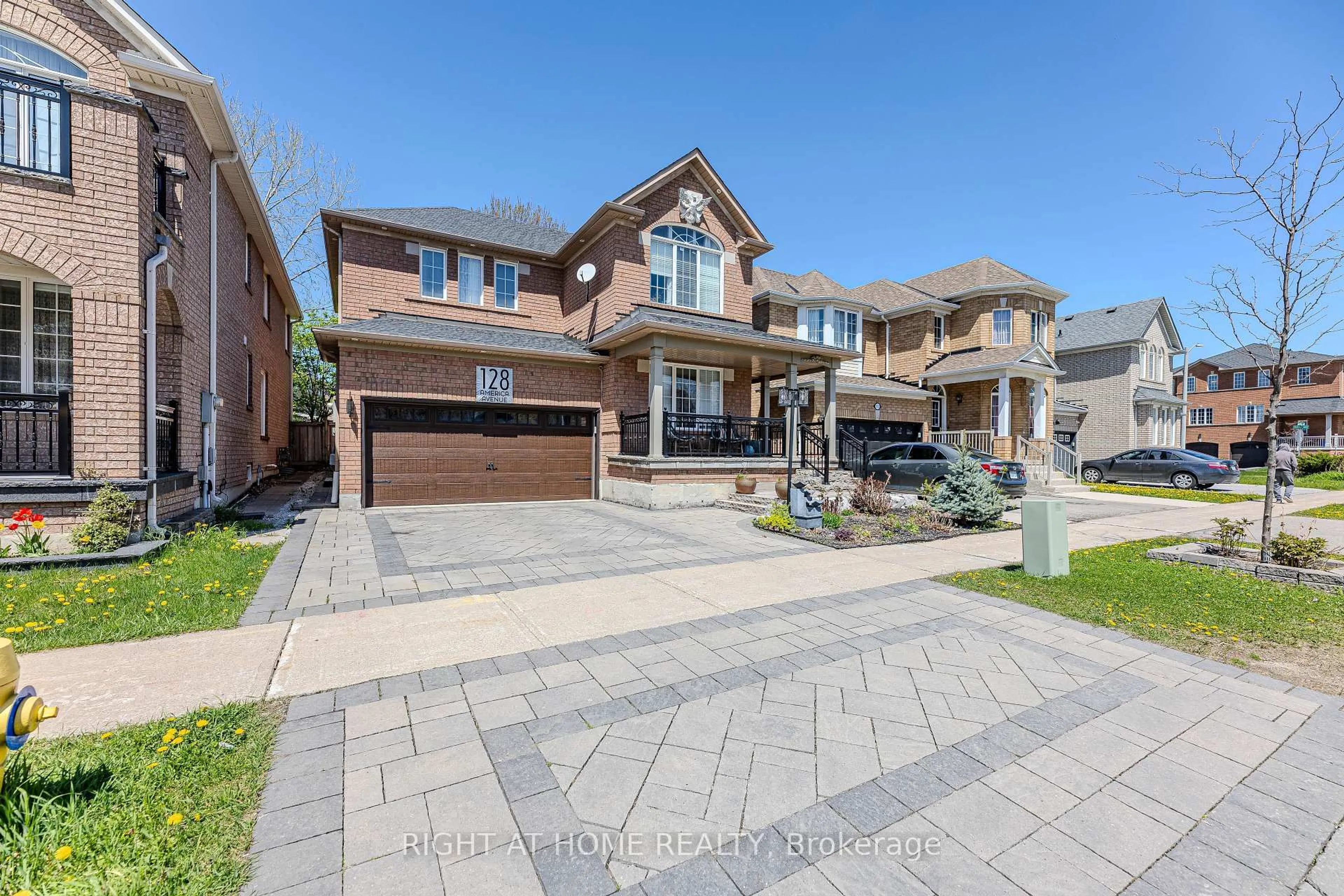 Home with brick exterior material, street for 128 America Ave, Vaughan Ontario L6A 3E7