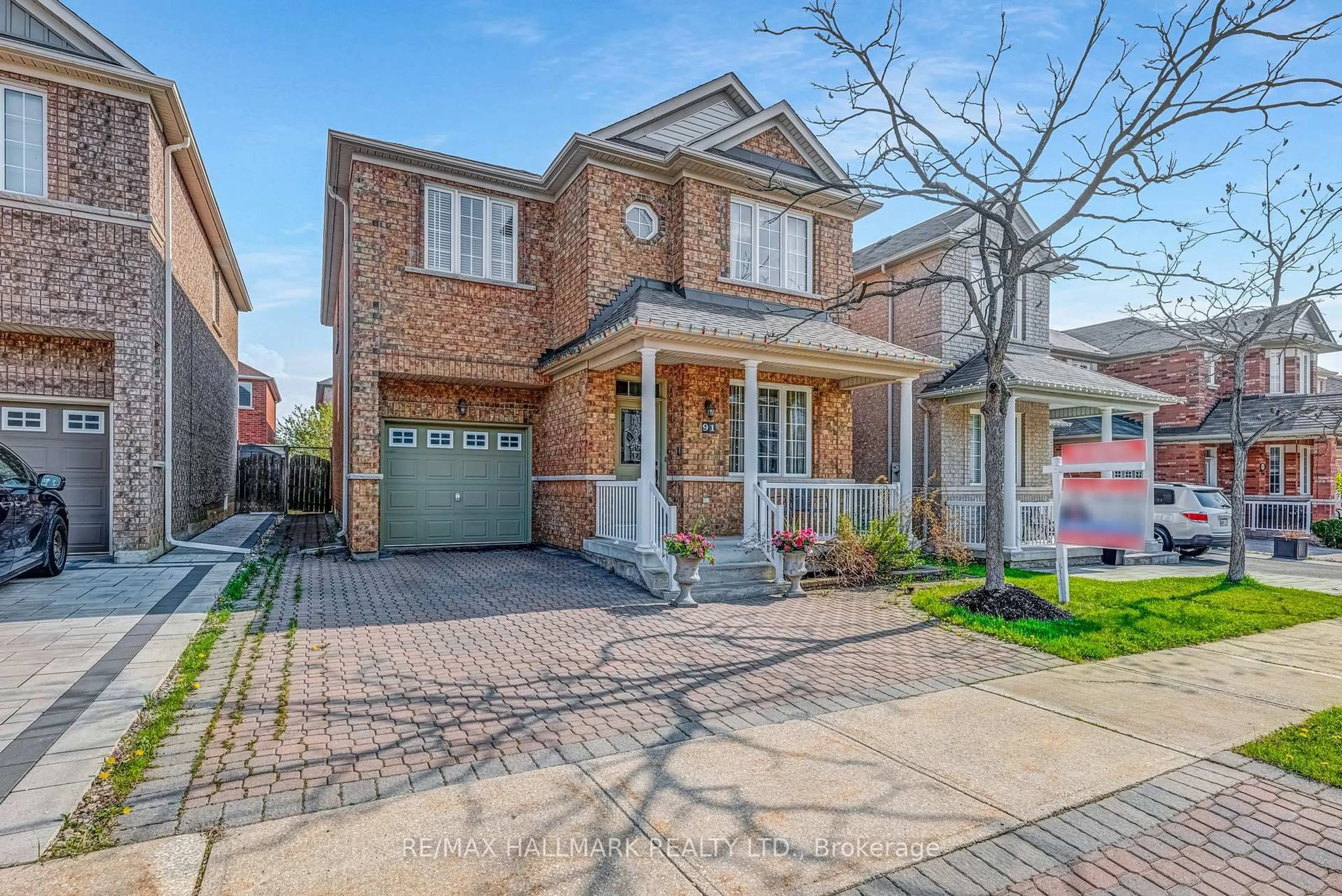 Home with brick exterior material, street for 91 Capera Dr, Vaughan Ontario L4H 3K3