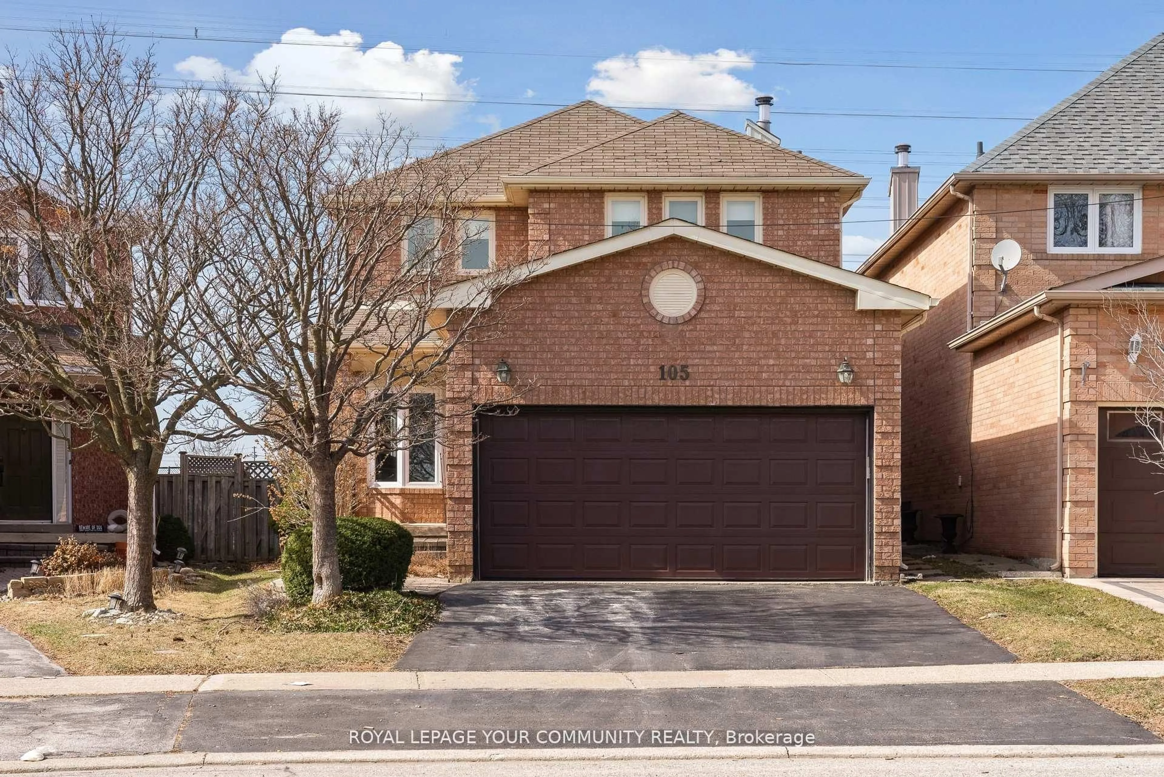 Home with brick exterior material, street for 105 Redondo Dr, Vaughan Ontario L4J 7S6