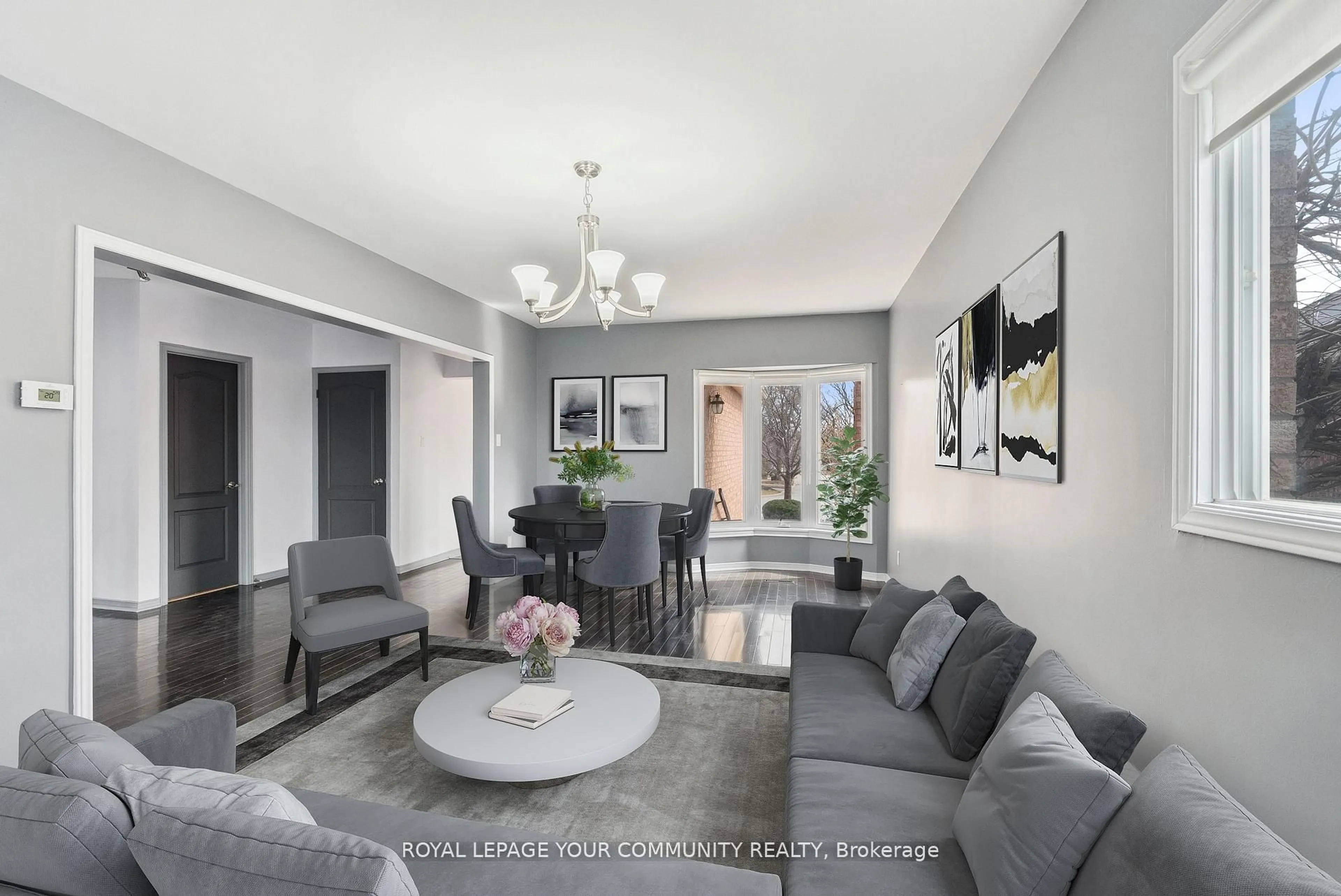 Living room with furniture, unknown for 105 Redondo Dr, Vaughan Ontario L4J 7S6