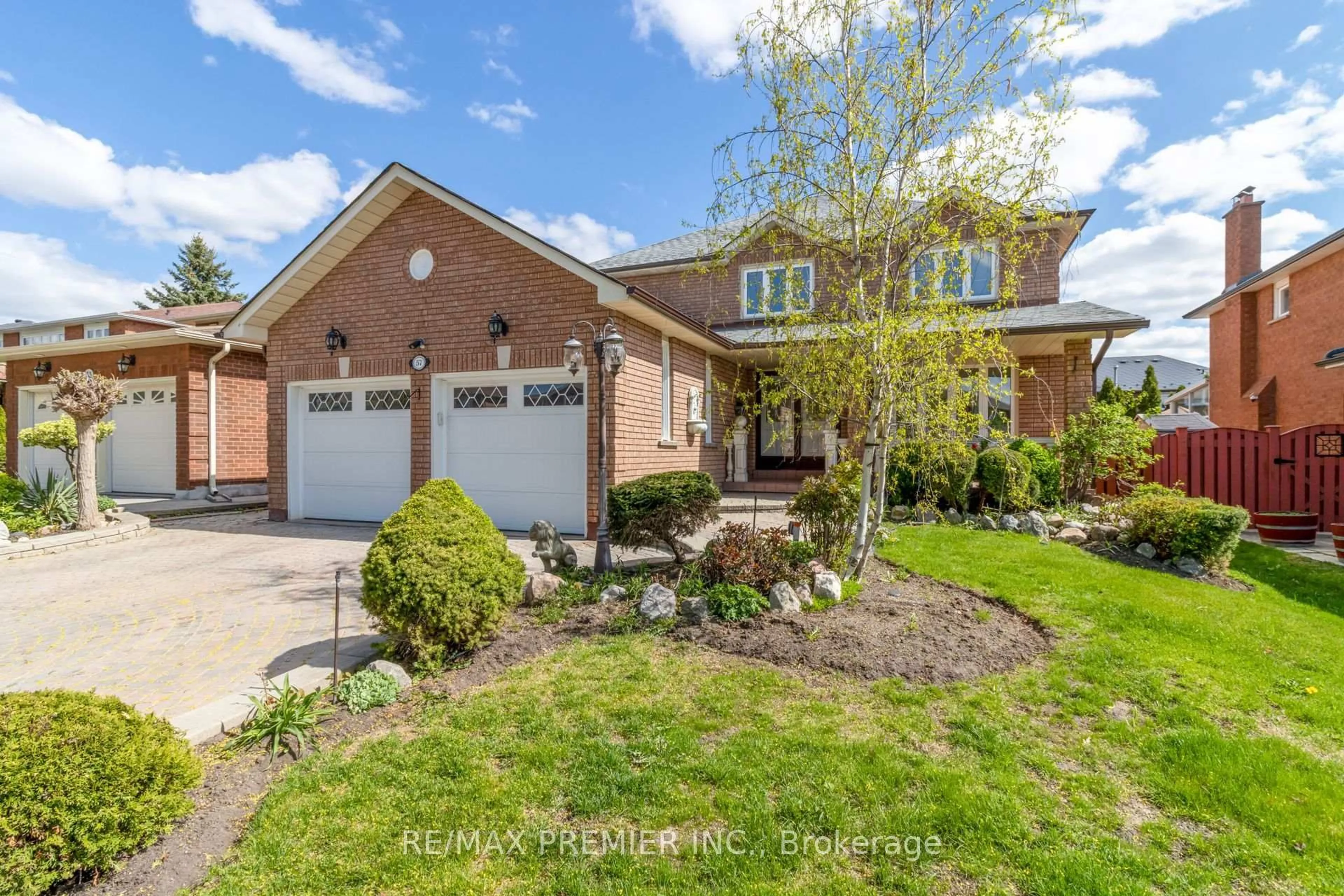 Home with brick exterior material, street for 57 Vineyard Crt, Vaughan Ontario L4L 5J8