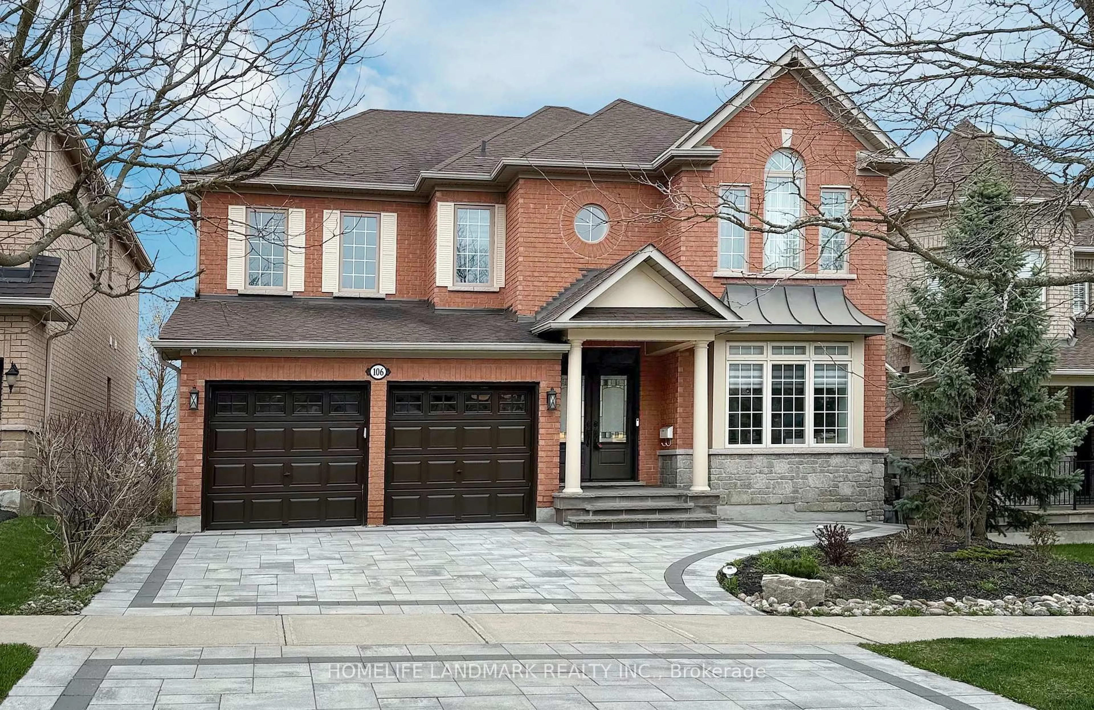 Home with brick exterior material, street for 106 Ravine Edge Dr, Richmond Hill Ontario L4E 4J6