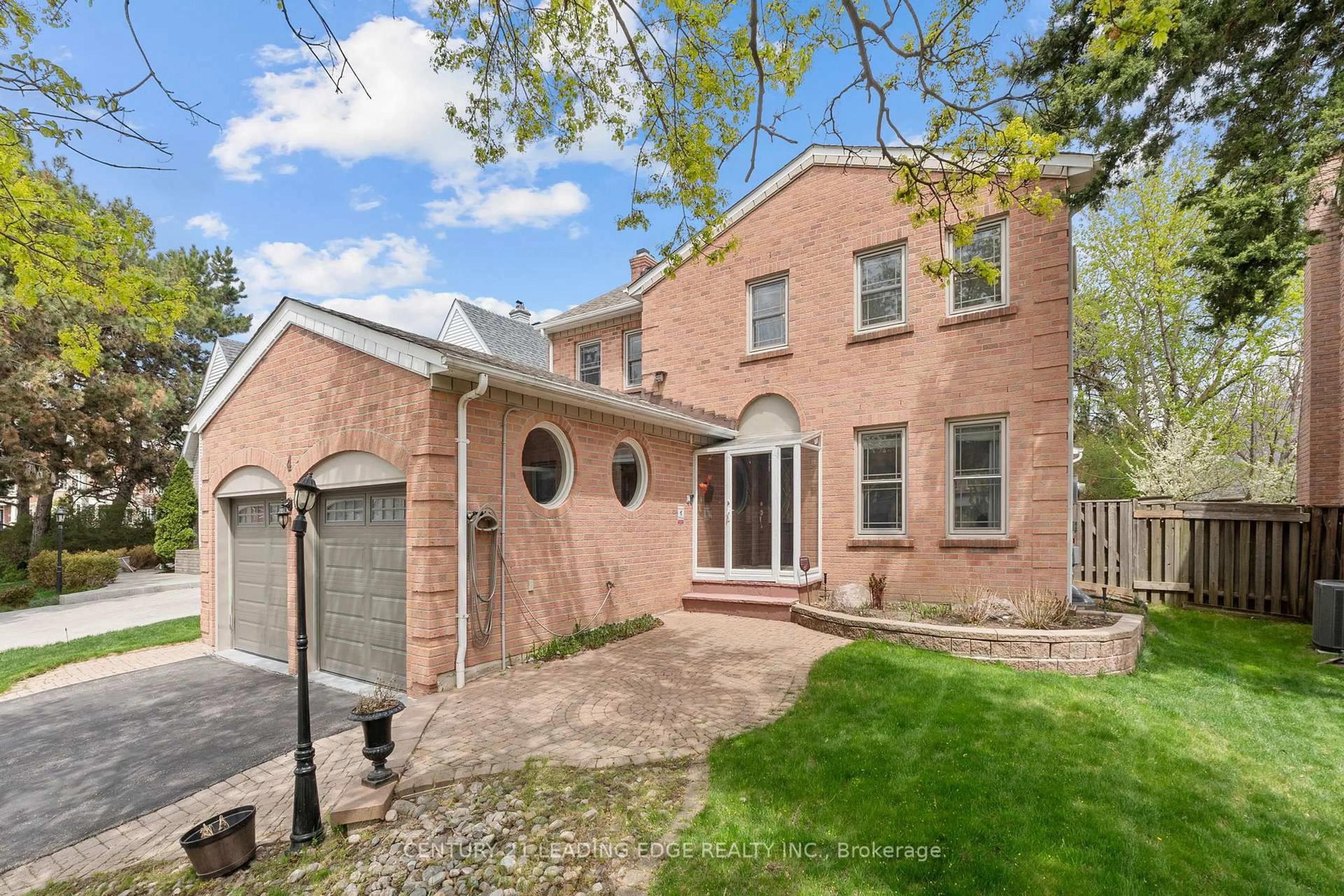 Home with brick exterior material, street for 4 Longwater Chse, Markham Ontario L3R 4A2